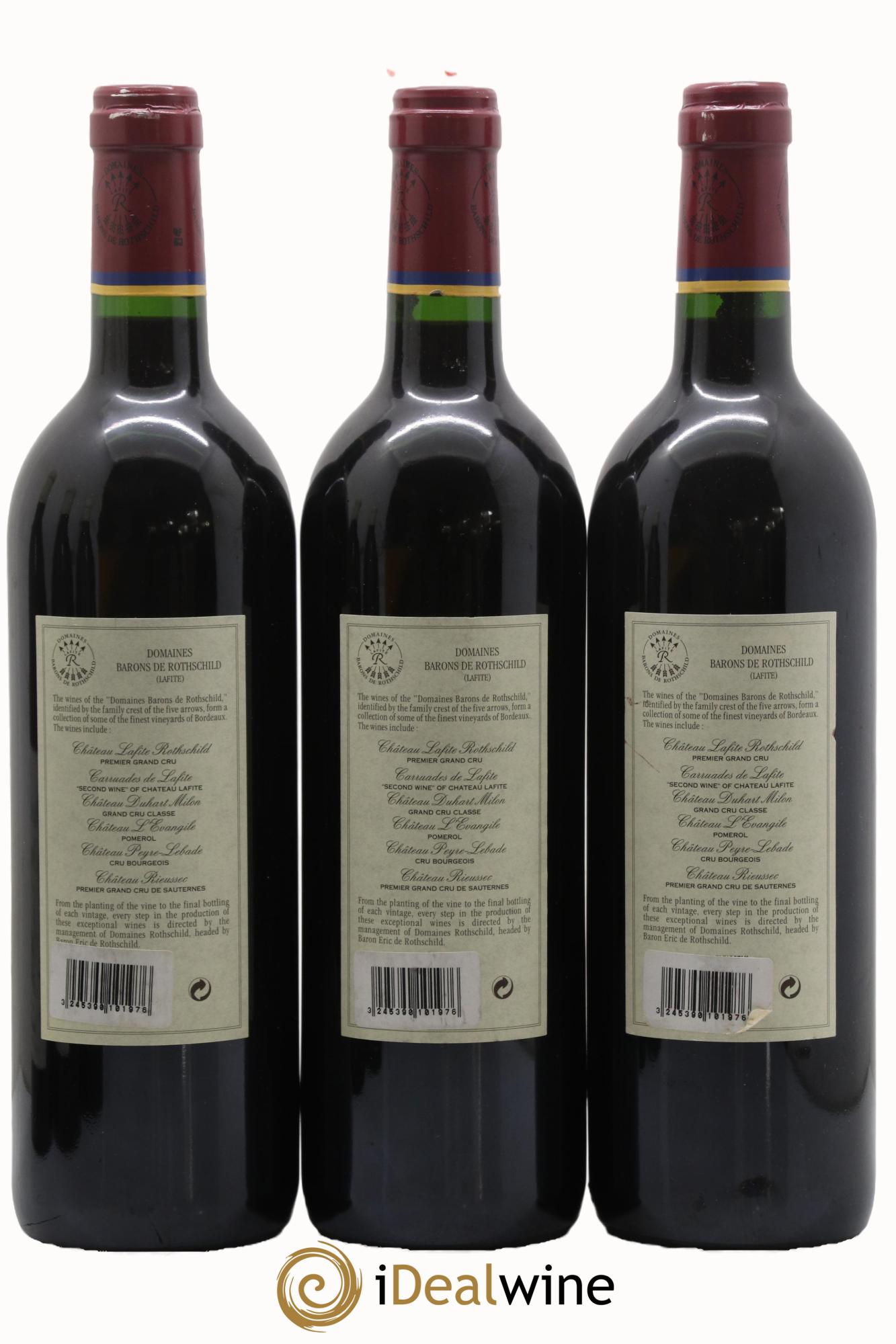 Carruades de Lafite Rothschild Second Vin 1999 - Lot de 3 bouteilles - 1