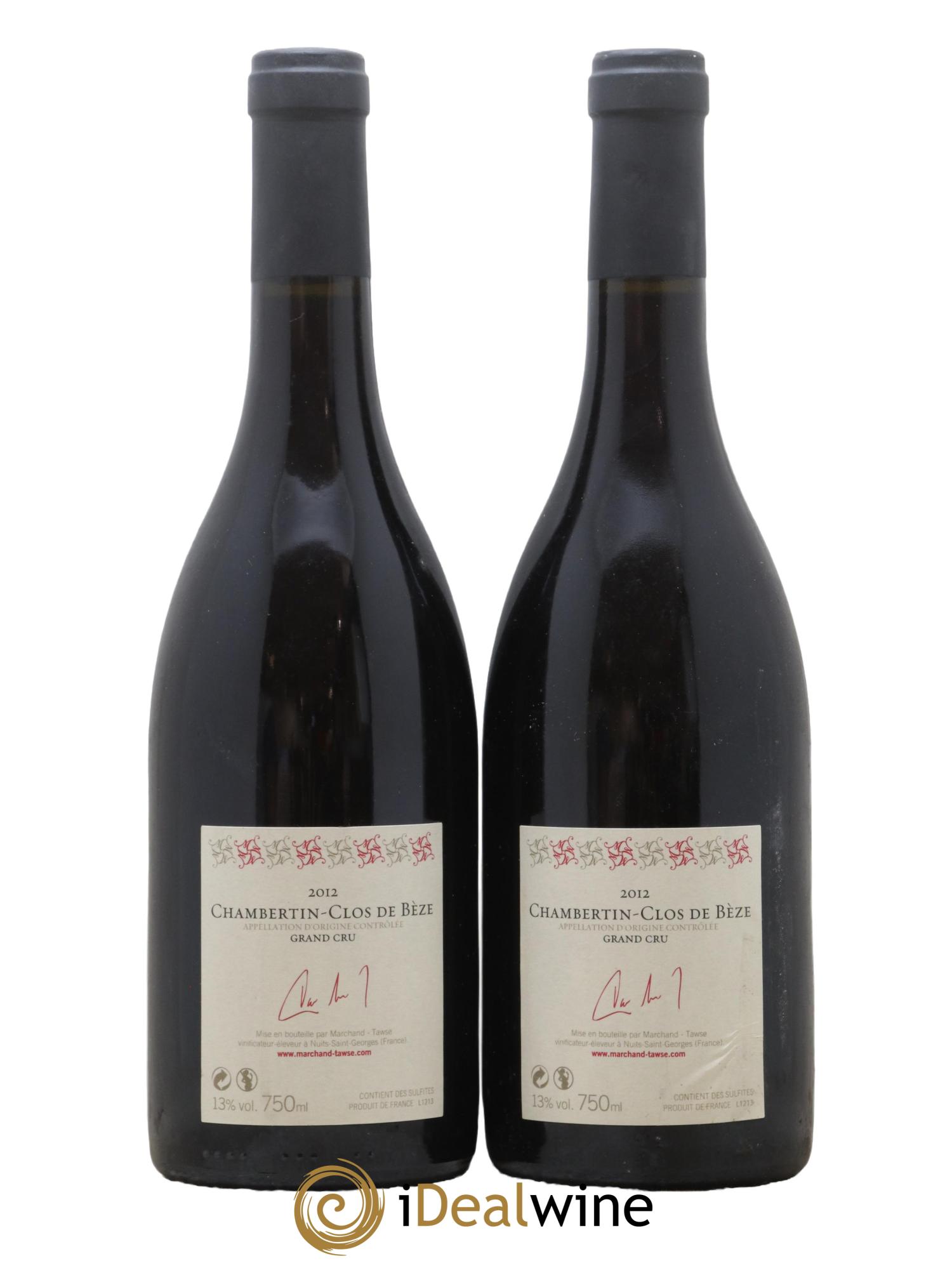 Chambertin Clos de Bèze Grand Cru Marchand-Tawse 2012 - Lotto di 2 bottiglie - 1