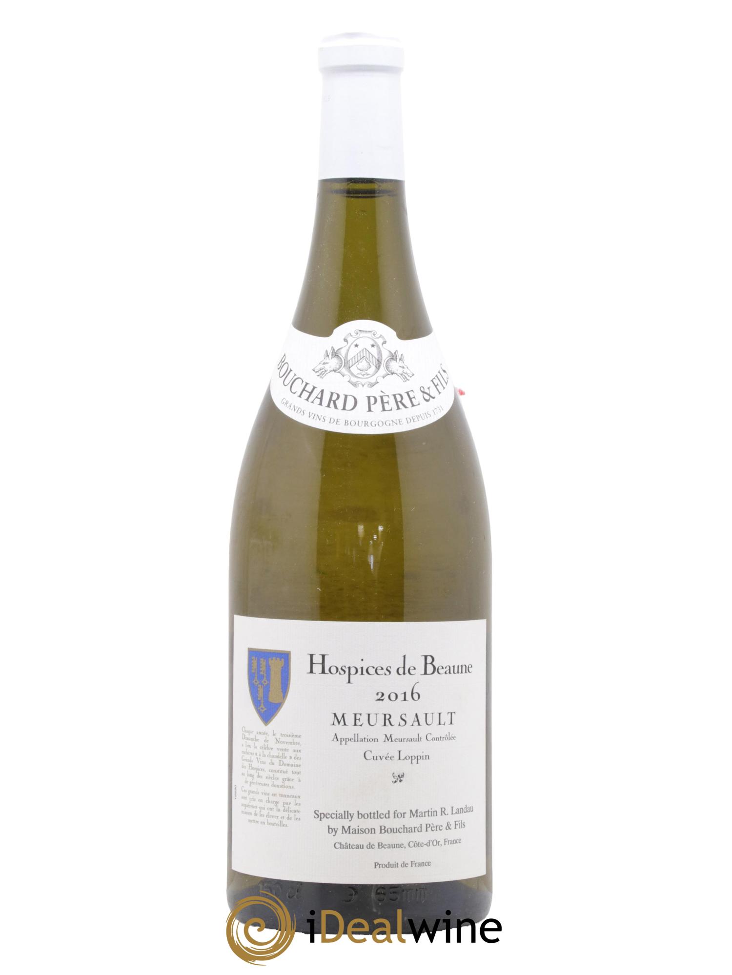 Meursault Cuvée Loppin Hospices de Beaune Bouchard Père et Fils 2016 - Posten von 1 Magnum - 0