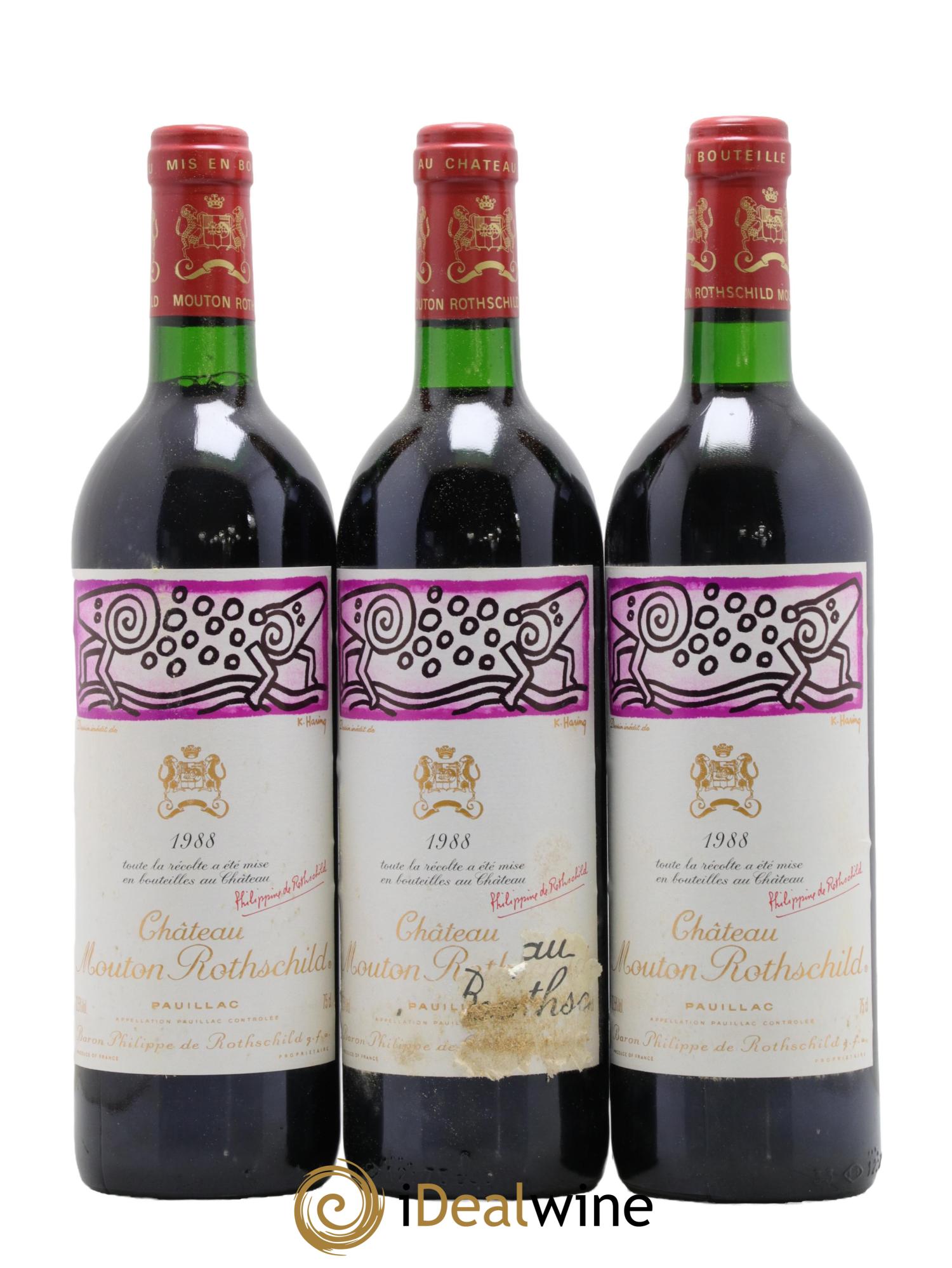 Château Mouton Rothschild 1er Grand Cru Classé 1988 - Lot of 12 bottles - 4