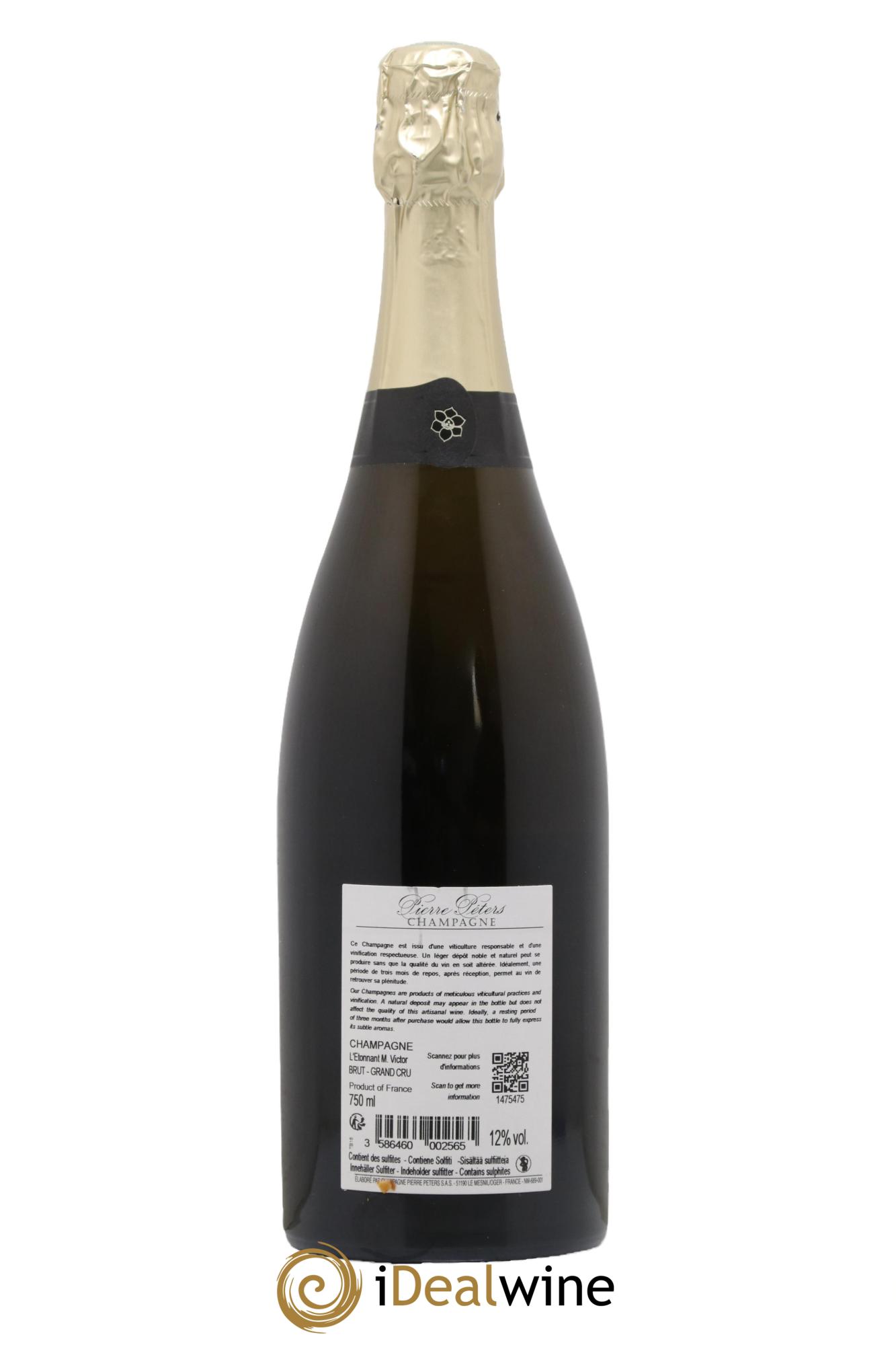 L'Etonnant M.Victor TB.16 Blanc de Blancs Brut  Pierre Péters - Lotto di 1 bottiglia - 1
