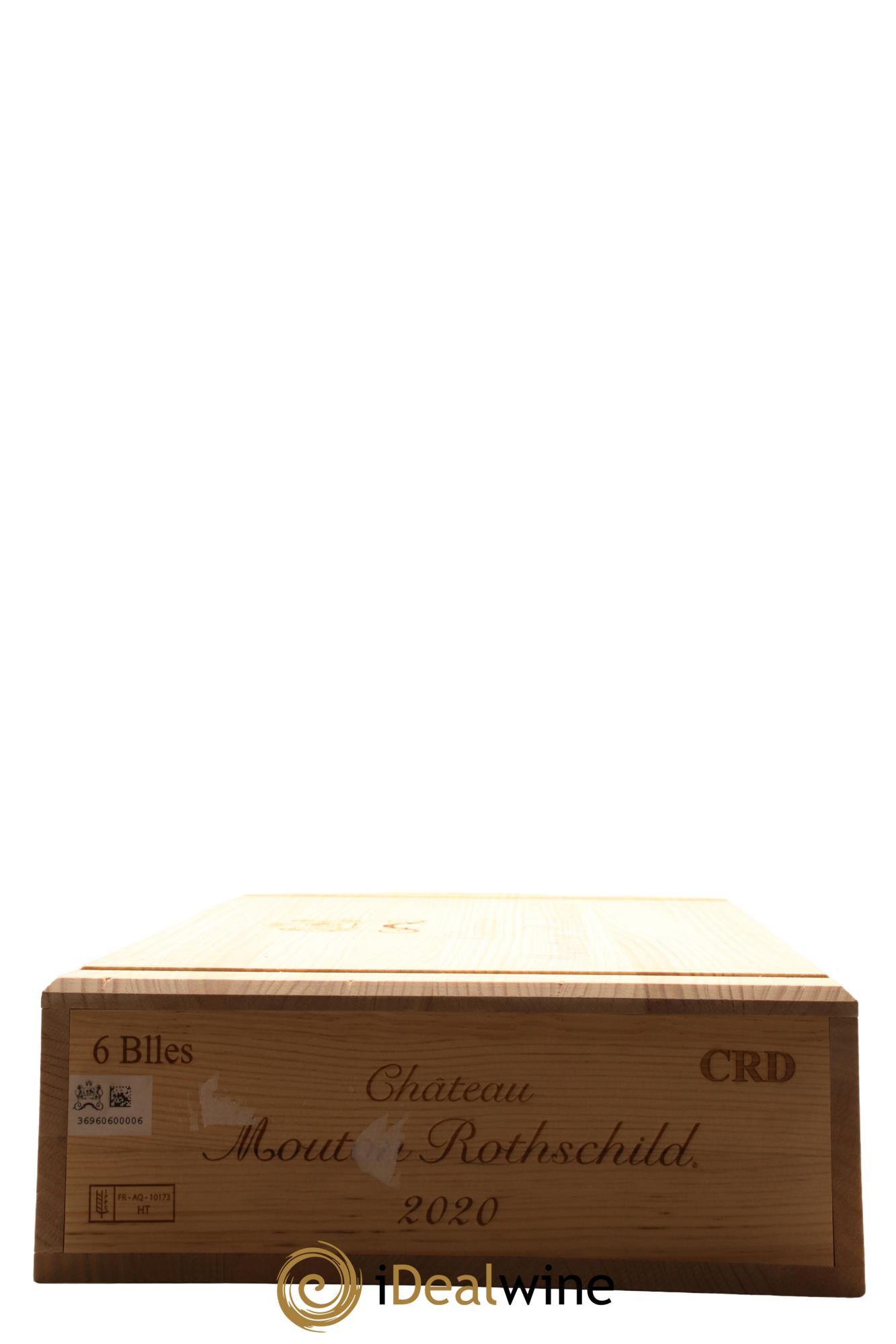 Château Mouton Rothschild 1er Grand Cru Classé 2020 - Lot de 6 bouteilles - 6