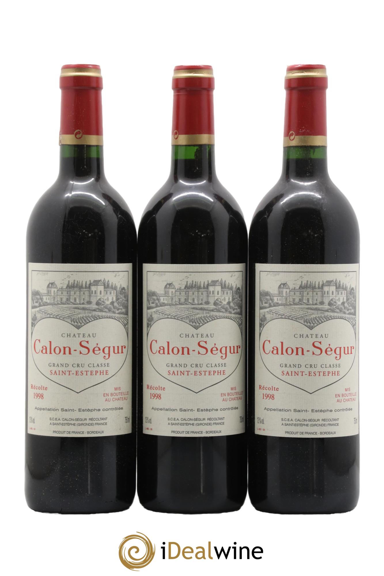 Château Calon Ségur 3ème Grand Cru Classé  1998 - Lotto di 12 bottiglie - 2