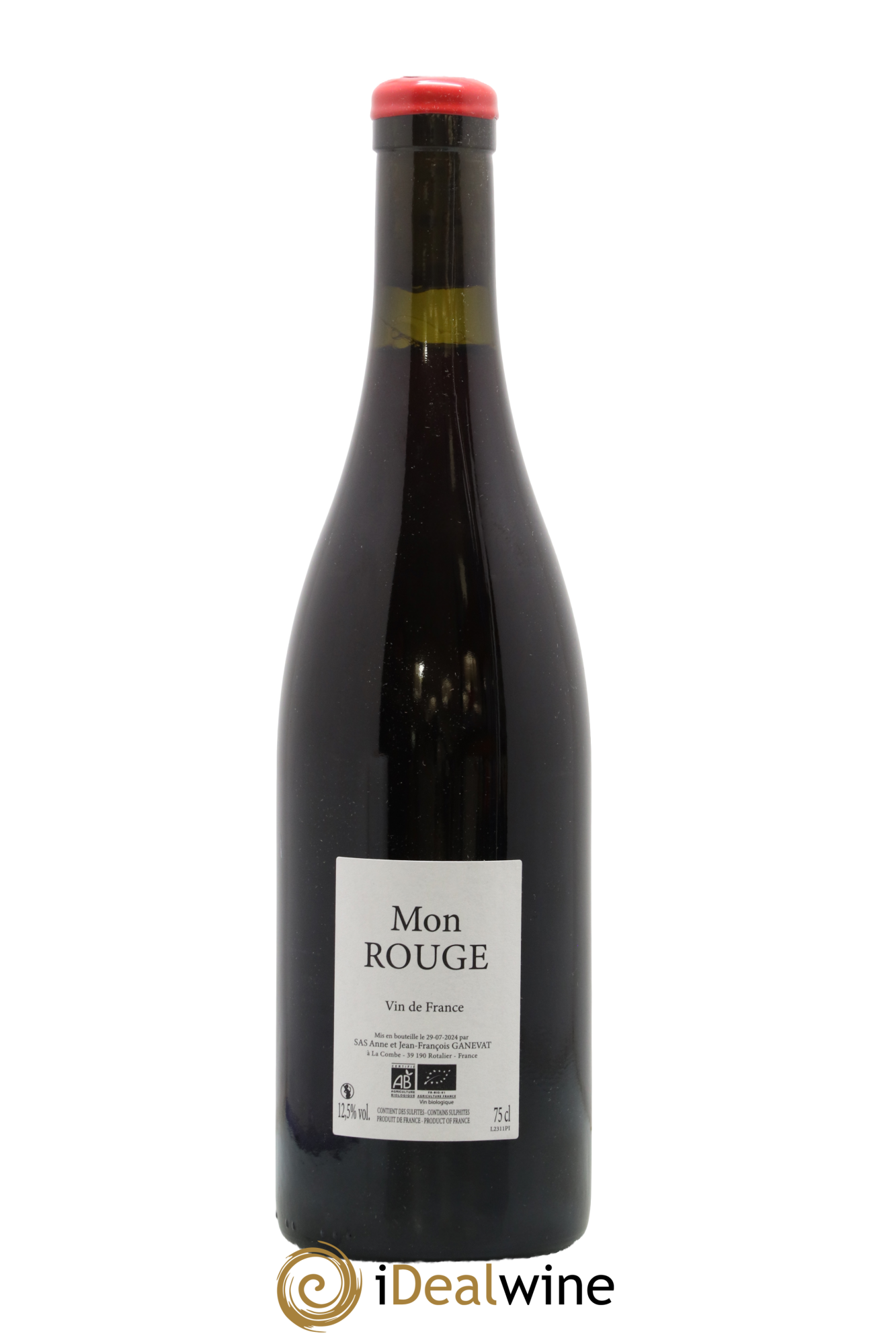 Vin de France Mon Rouge Anne et Jean François Ganevat - Lot de 1 bouteille - 0