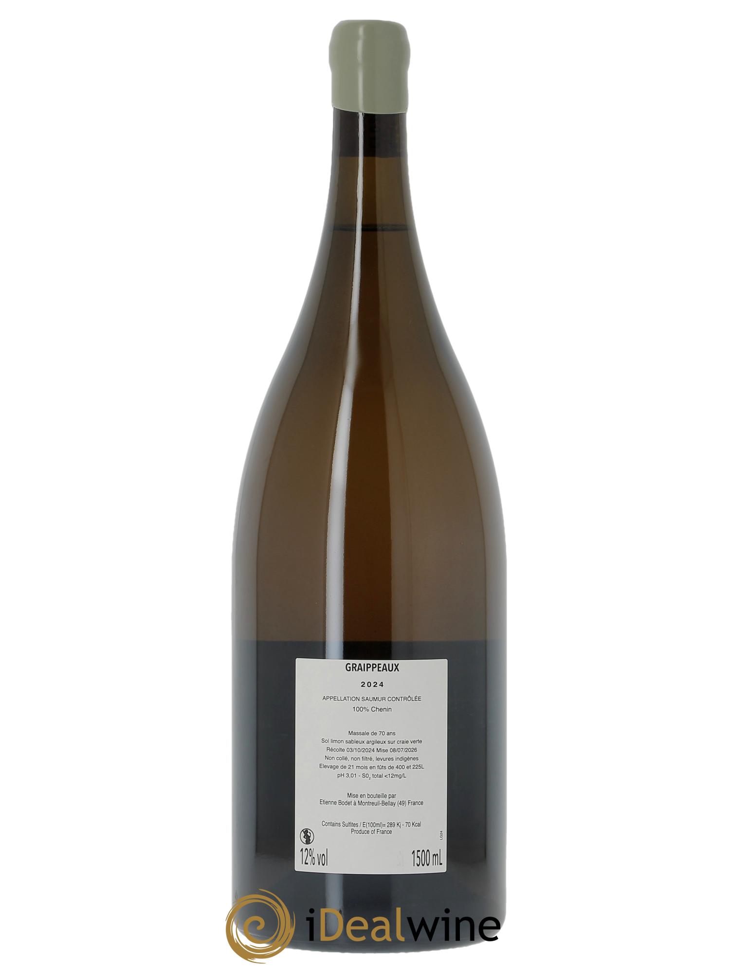 Saumur Graippeaux - Clos Durandière Etienne Bodet 2024 - Lot de 1 magnum - 1