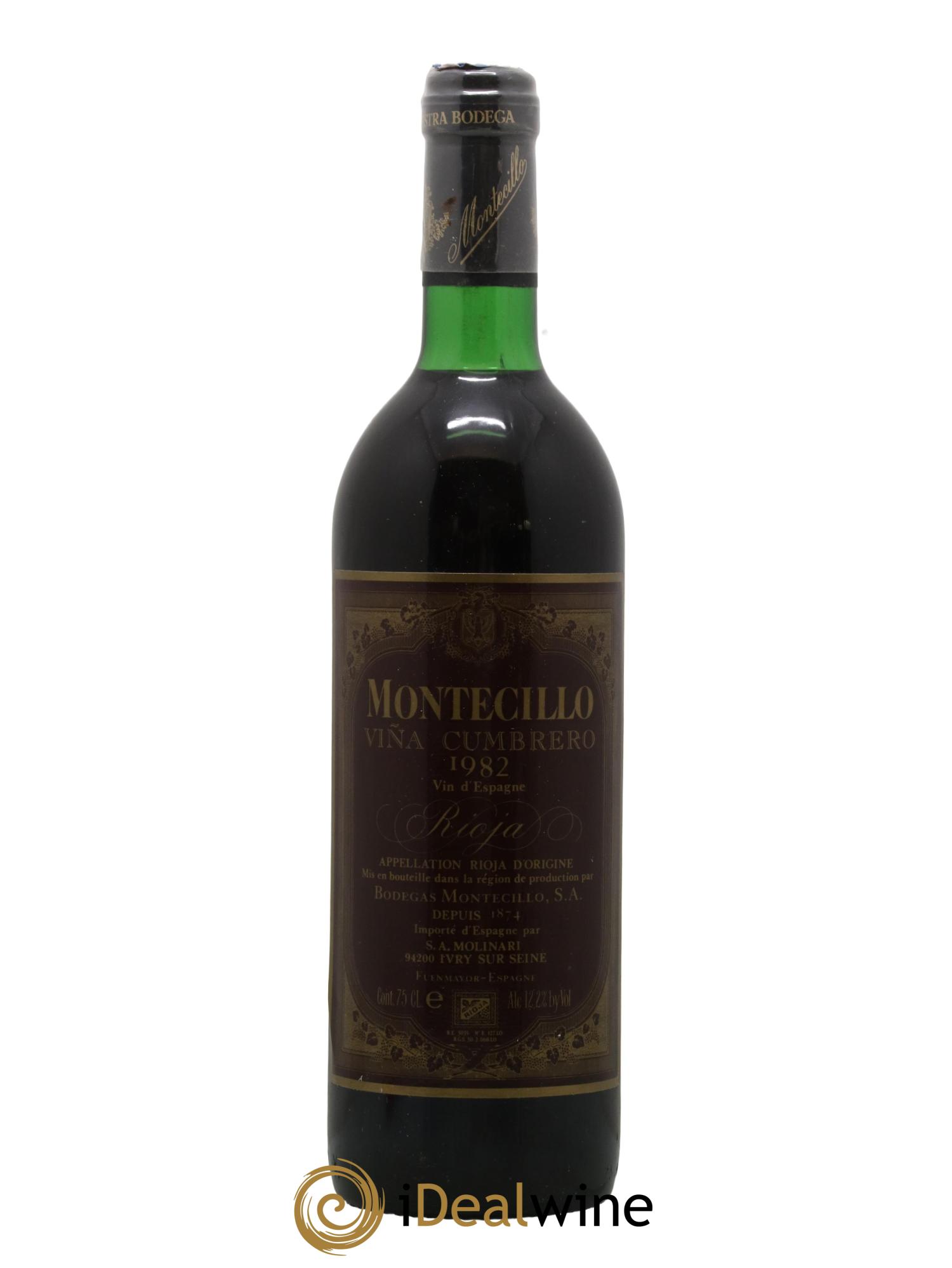 Rioja DOCA Viña Cumbrero Montecillo 1982 - Posten von 1 Flasche - 0