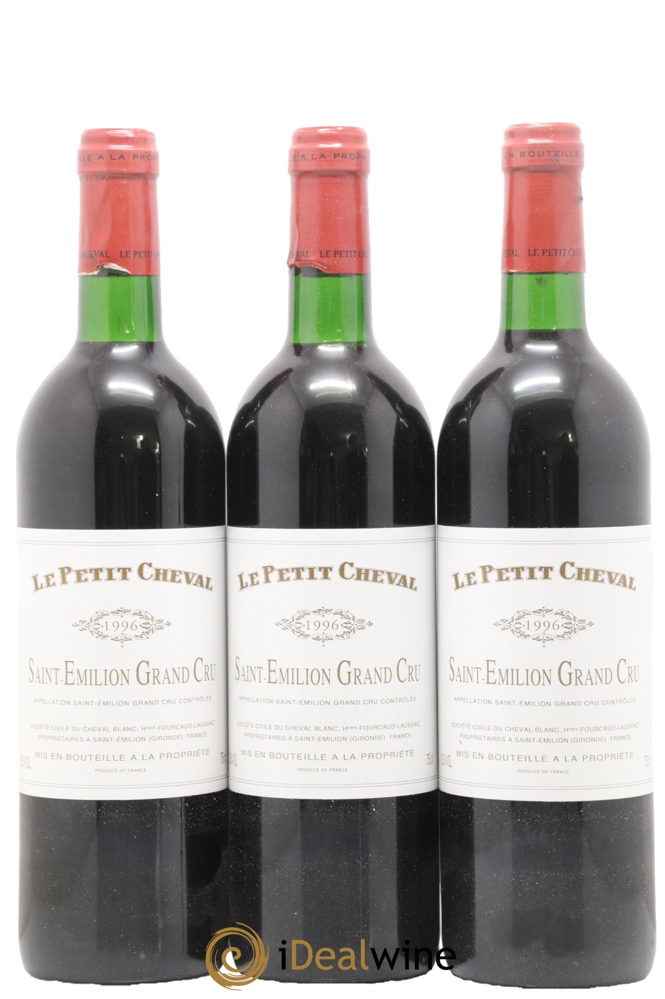 Le Petit Cheval Second Vin 1996 - Lot de 12 bouteilles - 4