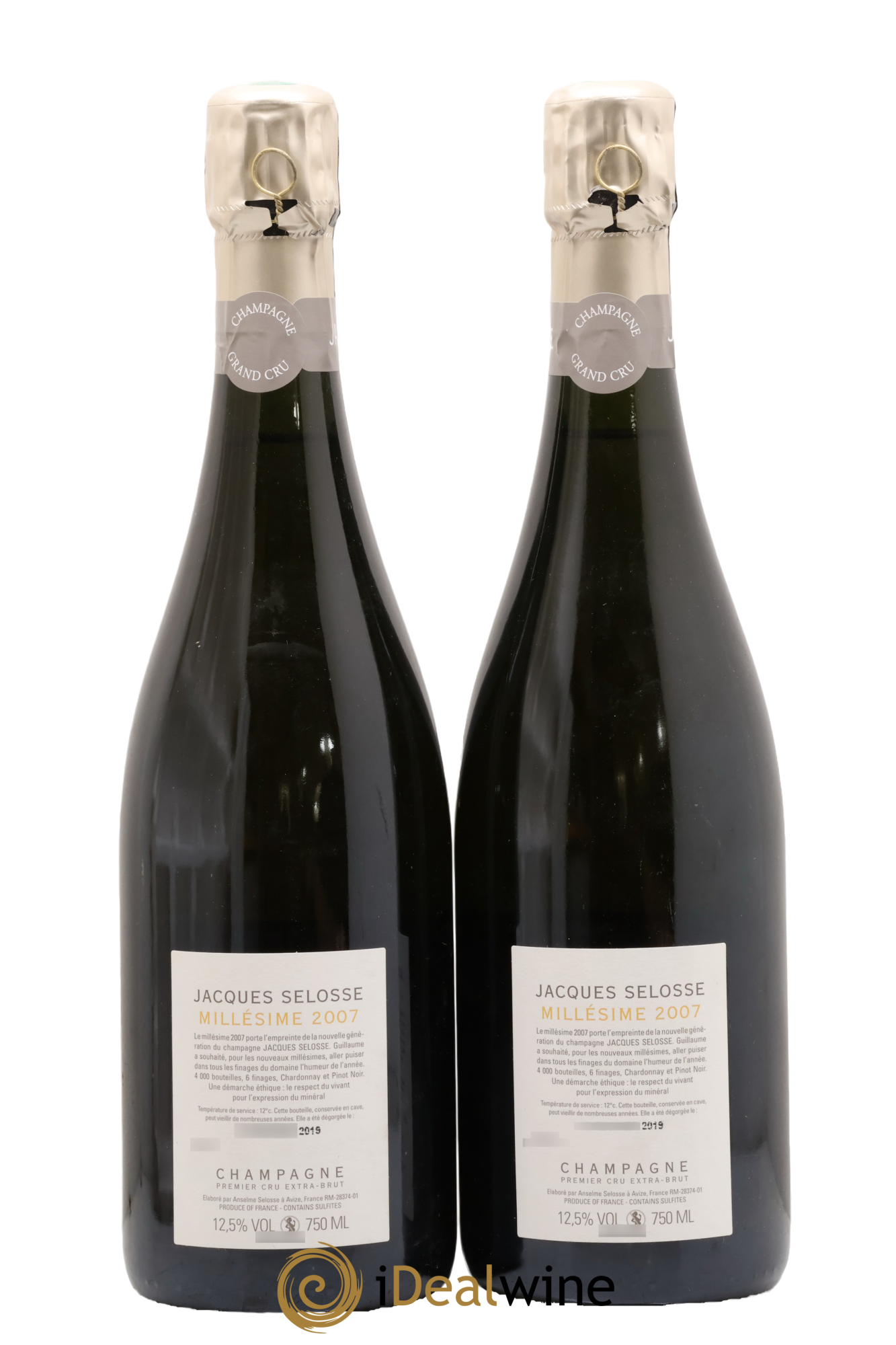 Grand Cru Blanc de Blancs Brut Jacques Selosse 2007 - Lot de 2 bouteilles - 1