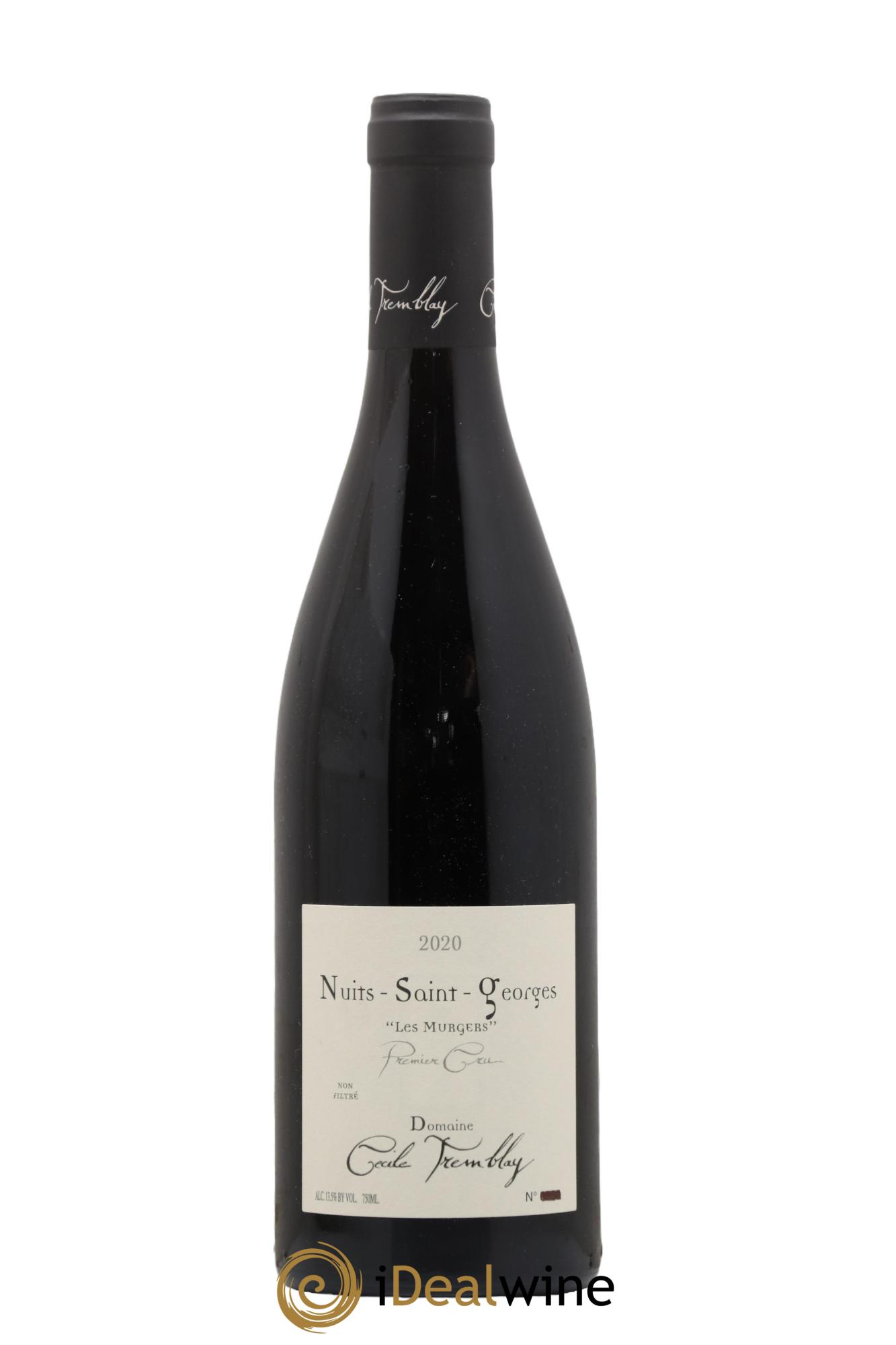Nuits-Saint-Georges 1er Cru Les Murgers Cécile Tremblay 2020 - Lot de 1 bouteille - 0