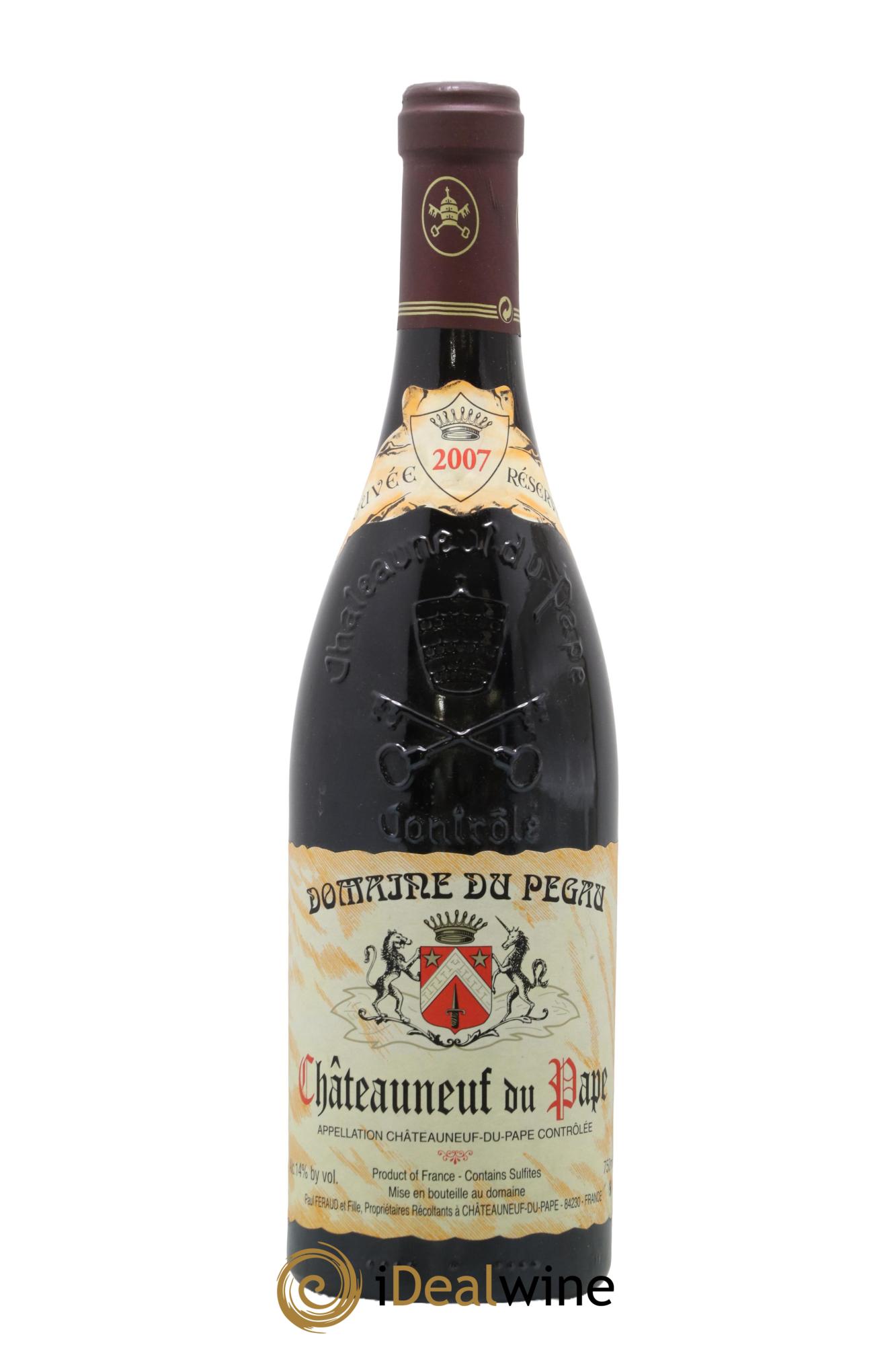 Châteauneuf-du-Pape Domaine du Pégau Cuvée Réservée Paul et Laurence Féraud 2007 - Lot of 1 bottle - 0