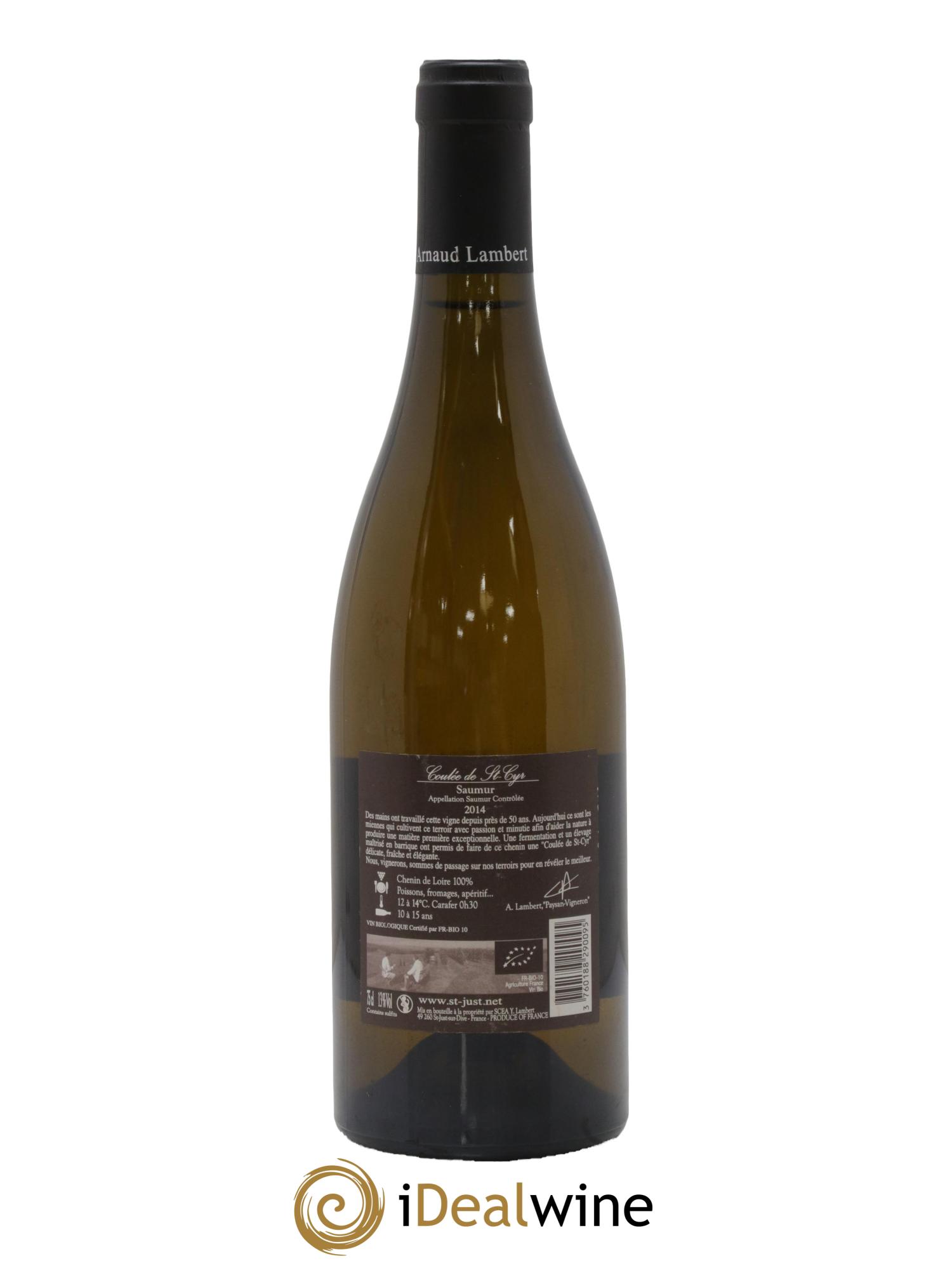 Saumur Coulée de Saint-Cyr Arnaud Lambert 2014 - Lot de 1 bouteille - 1