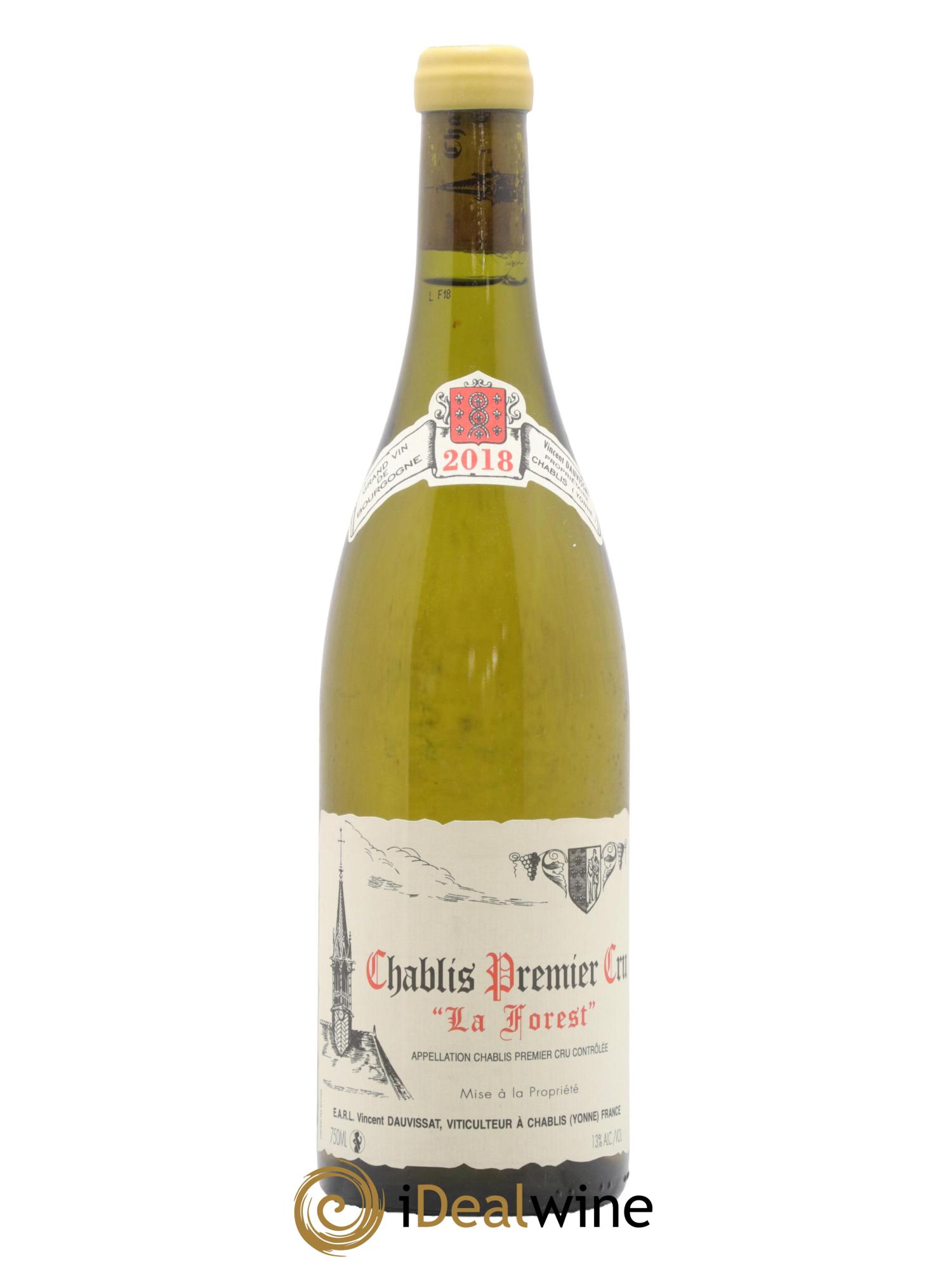 Chablis 1er Cru La Forest Vincent Dauvissat (Domaine) 2018 - Lot de 1 bouteille - 0