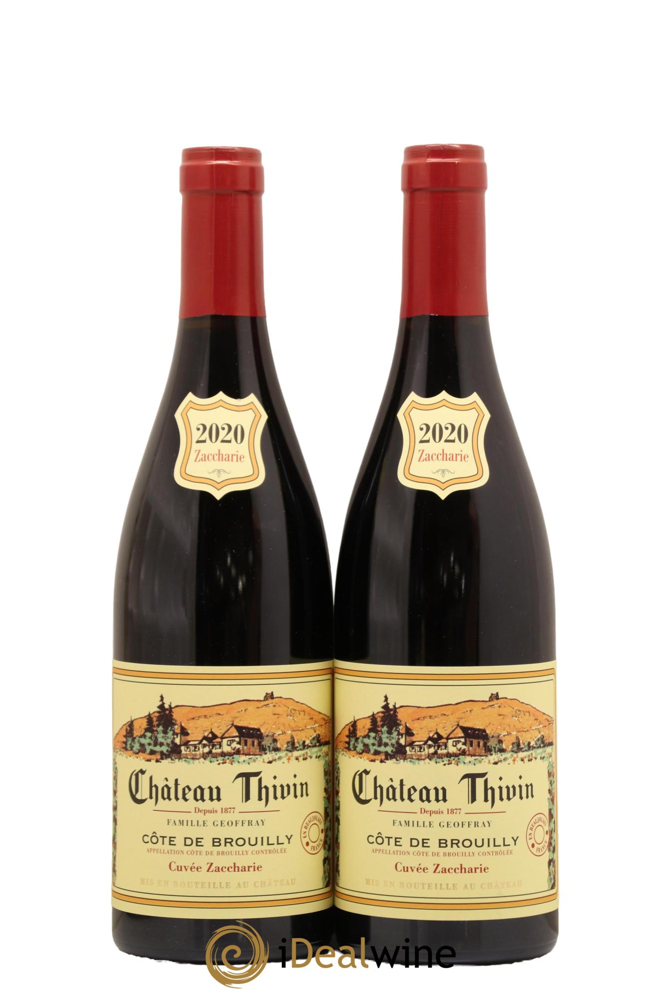 Côte de Brouilly Cuvée Zaccharie Château Thivin 2020 - Lot de 2 bouteilles - 0