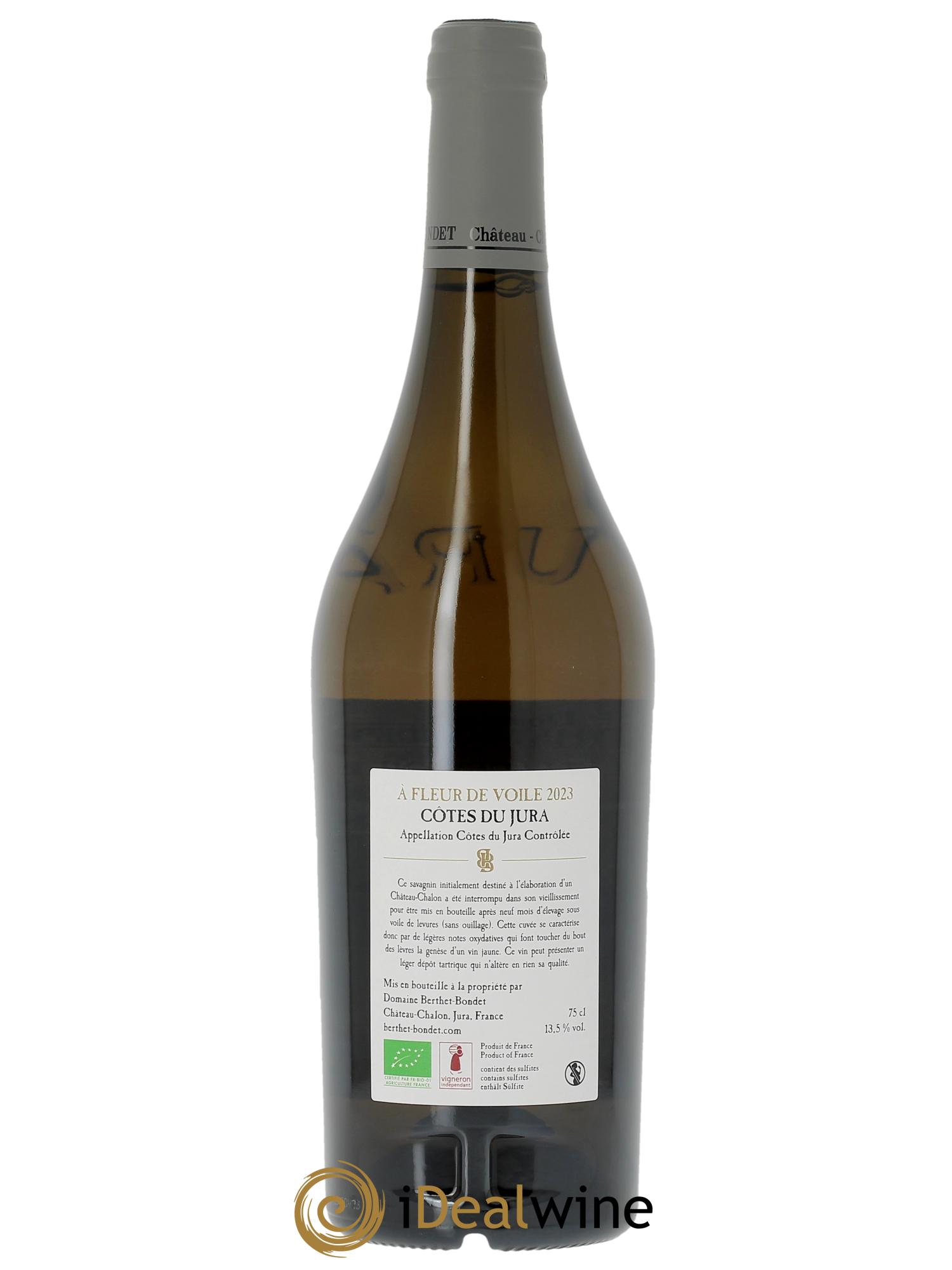Côtes du Jura Fleur de voile - Cuvée éphémère Berthet-Bondet  2023 - Posten von 1 Flasche - 1