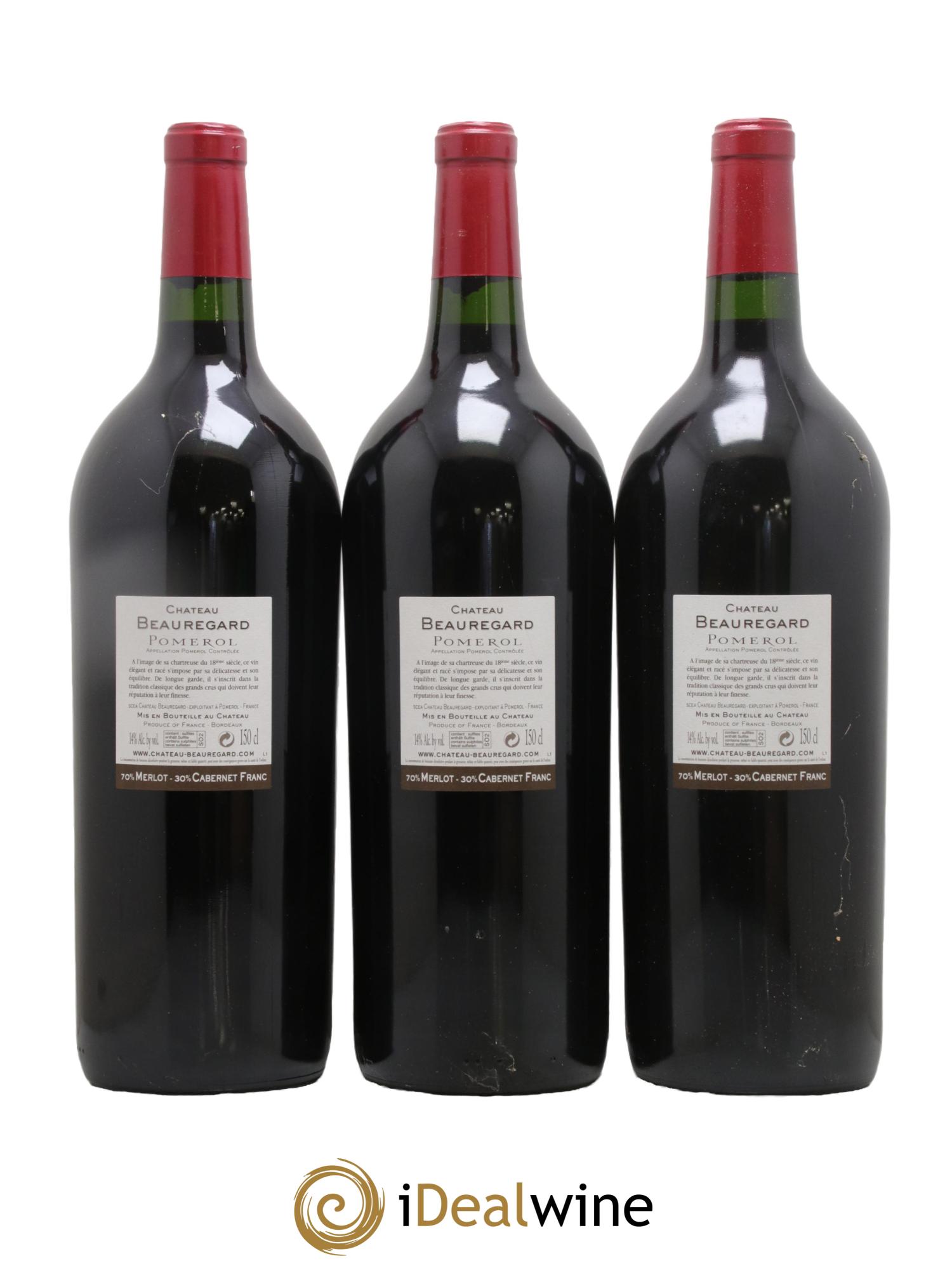 Château Beauregard 2010 - Lotto di 3 magnum - 1