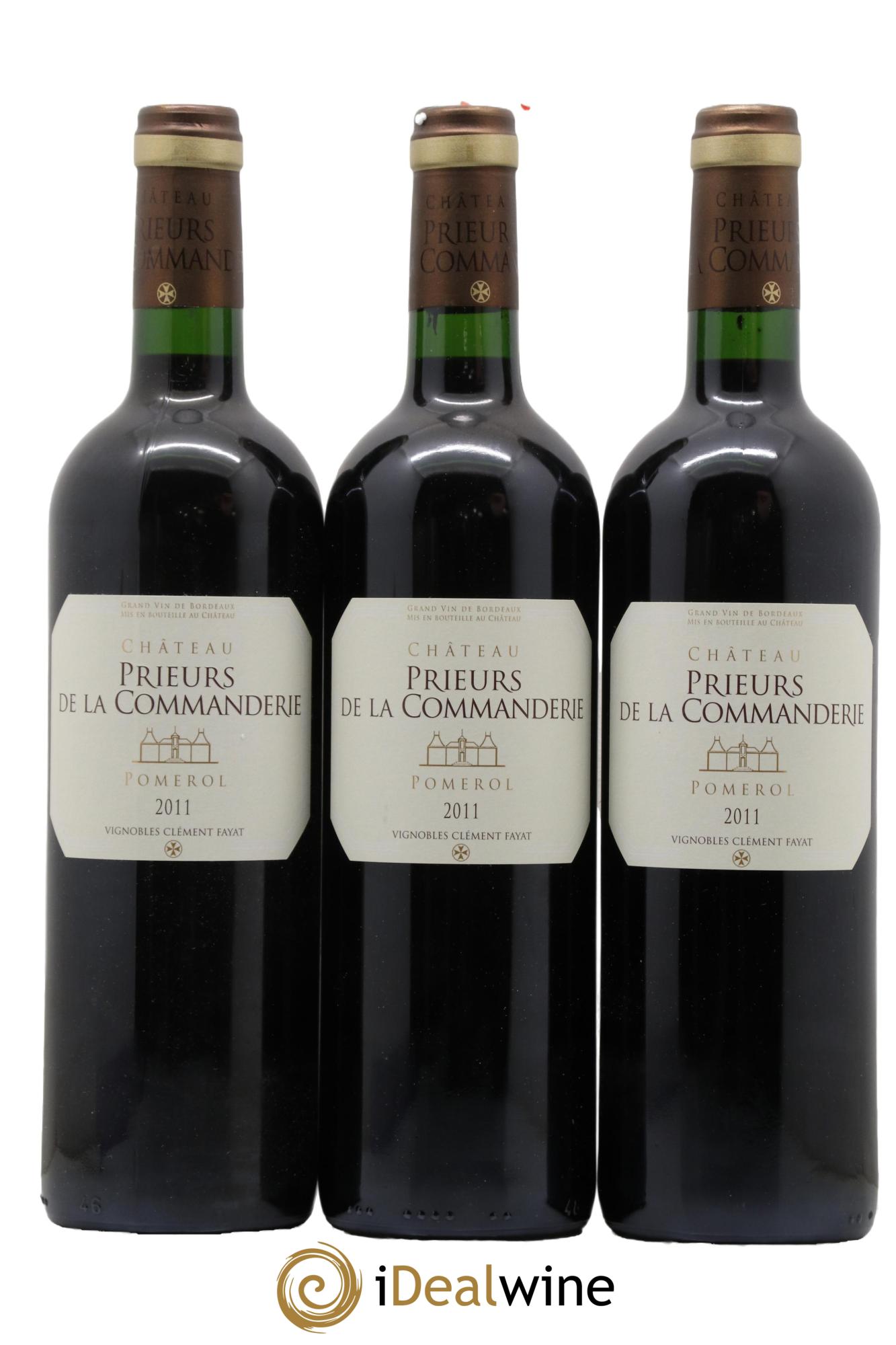 Pomerol Château Prieurs De La Commanderie 2011 - Lot de 3 bouteilles - 0