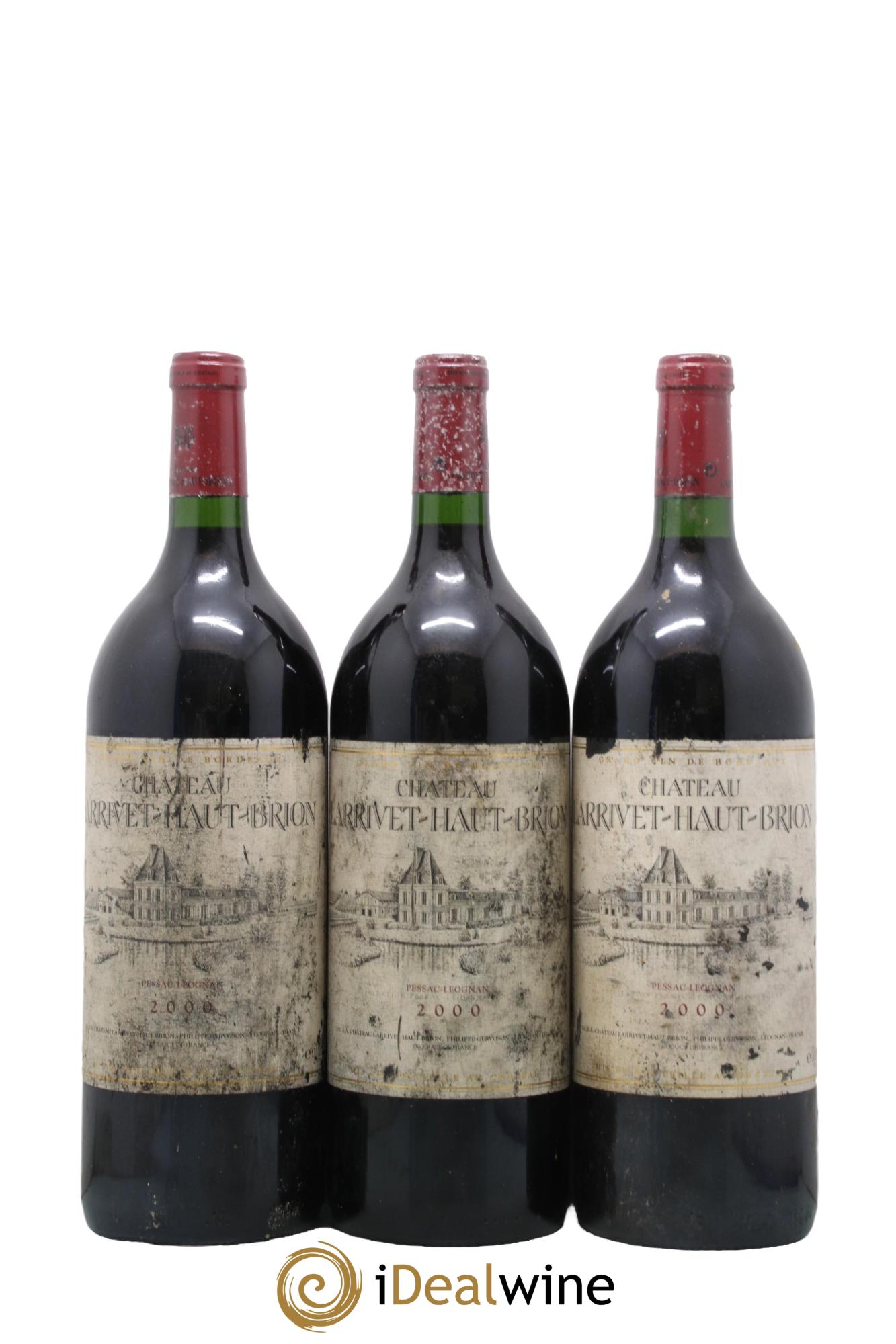 Château Larrivet Haut-Brion 2000 - Lot de 3 magnums - 0
