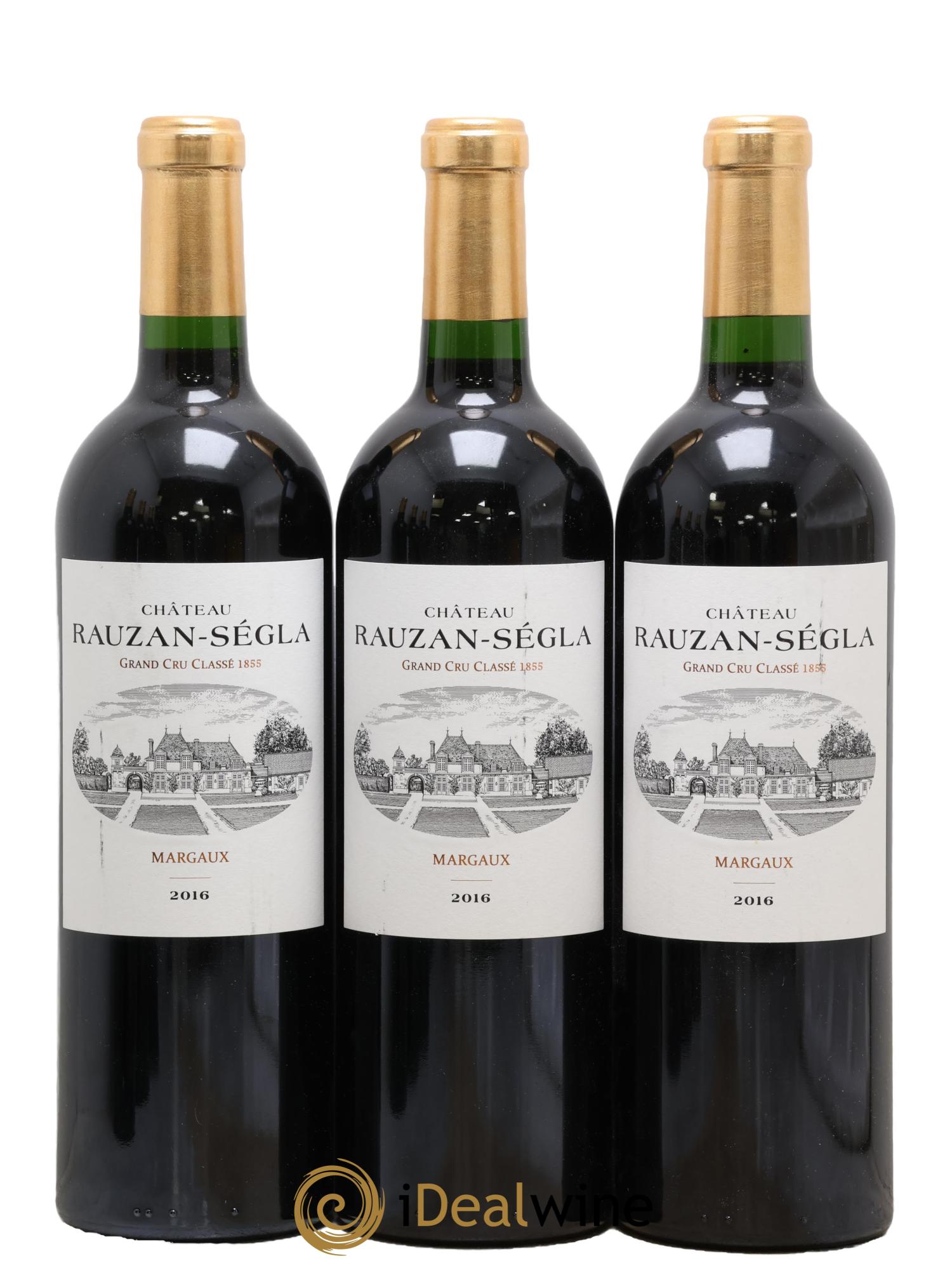Château Rauzan Ségla Grand Cru Classé 2016 - Lot de 3 bouteilles - 0