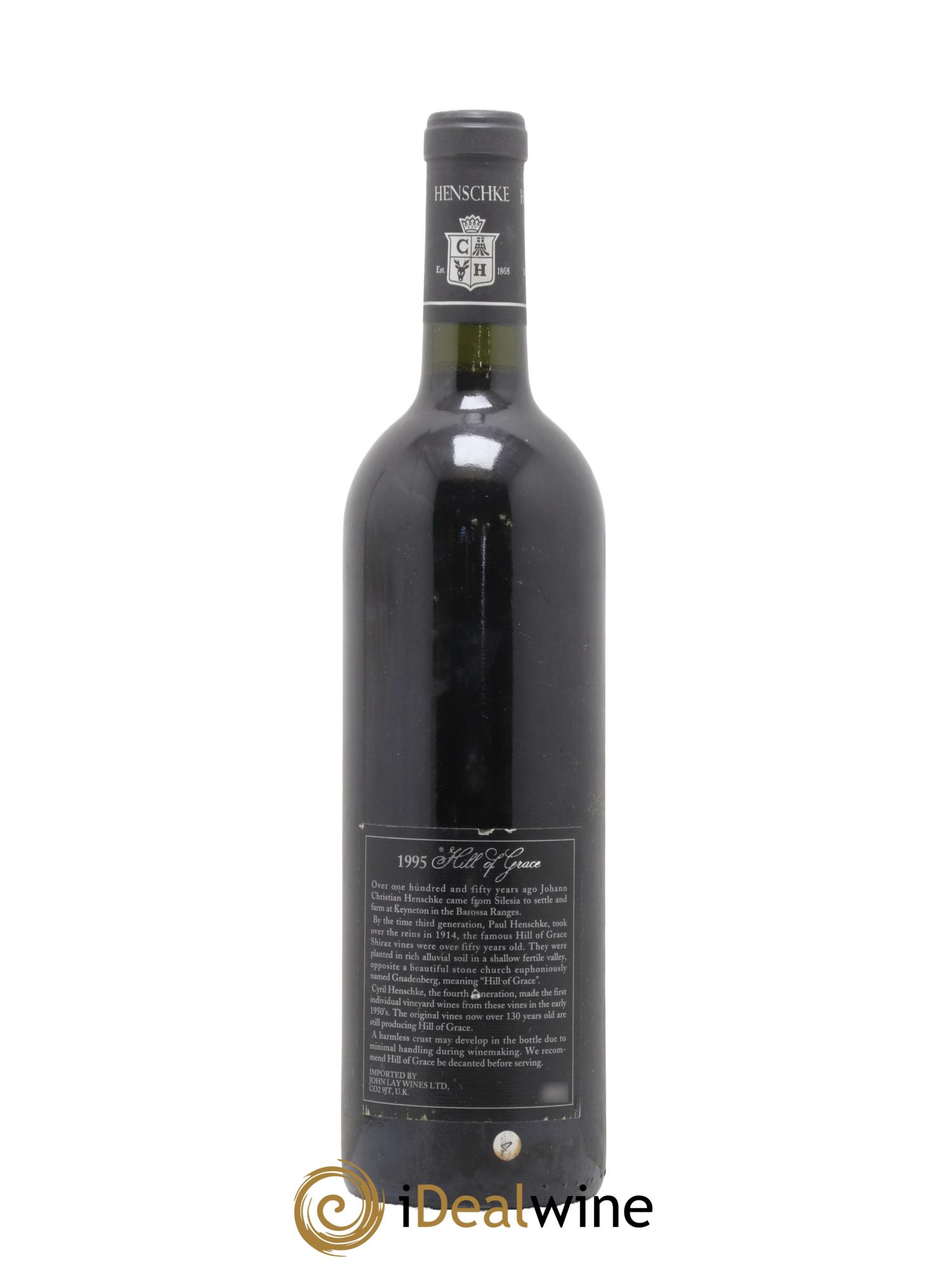 Eden Valley Hill of Grace Shiraz Henschke  1995 - Lot de 1 bouteille - 1