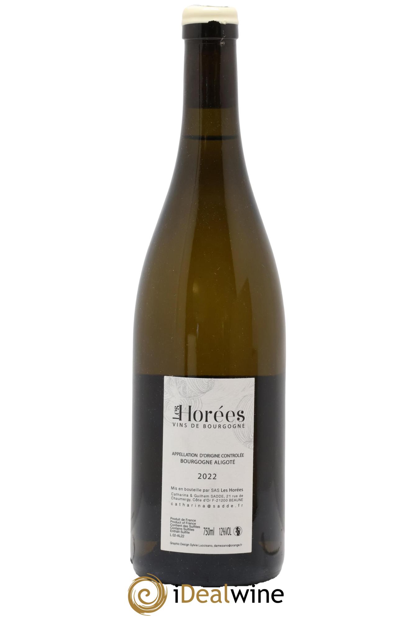 Bourgogne Aligoté En Coulezain Les Horées 2022 - Lot of 1 bottle - 1