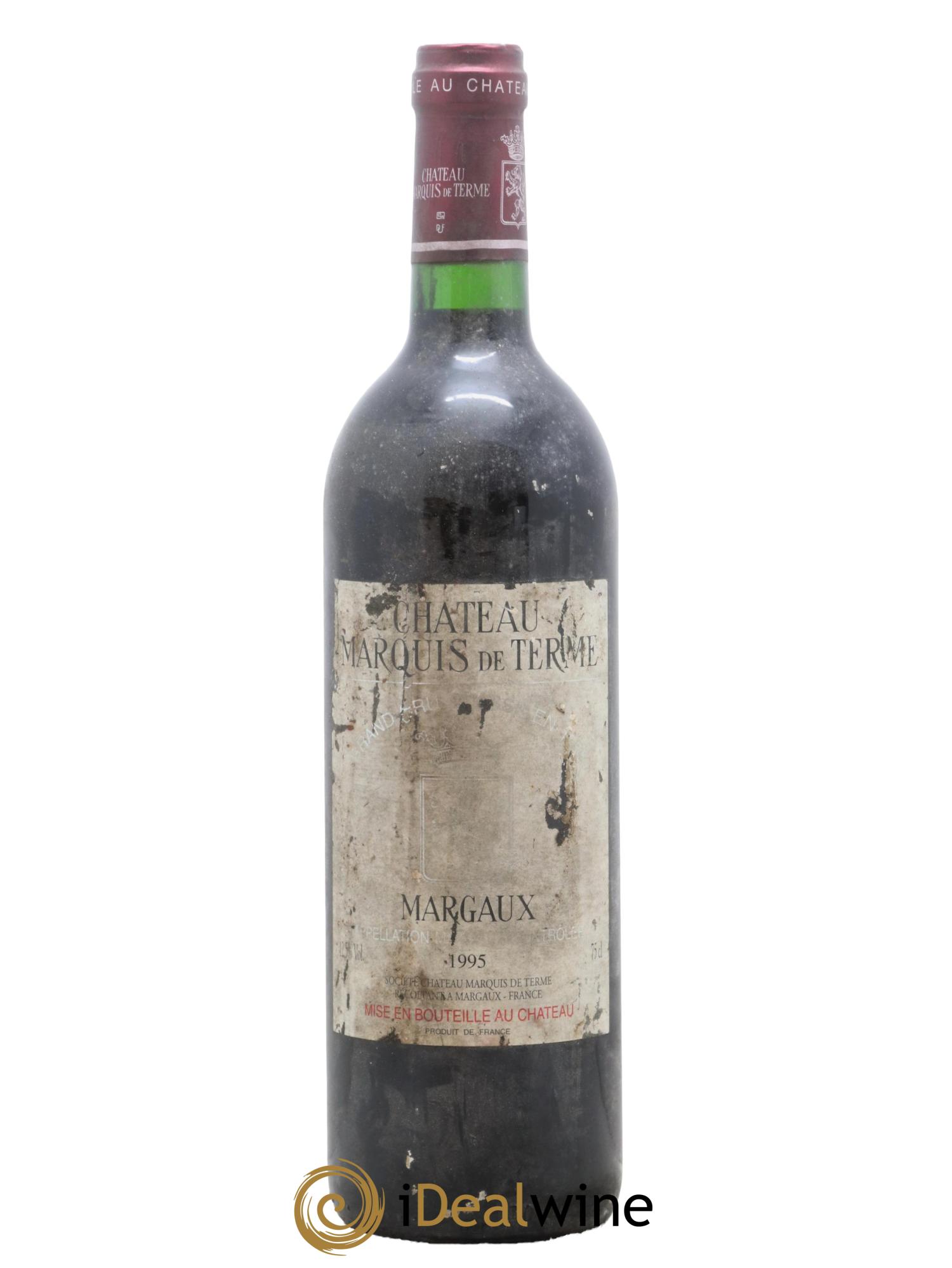 Château Marquis de Terme 4ème Grand Cru Classé 1995 - Lot de 1 bouteille - 0