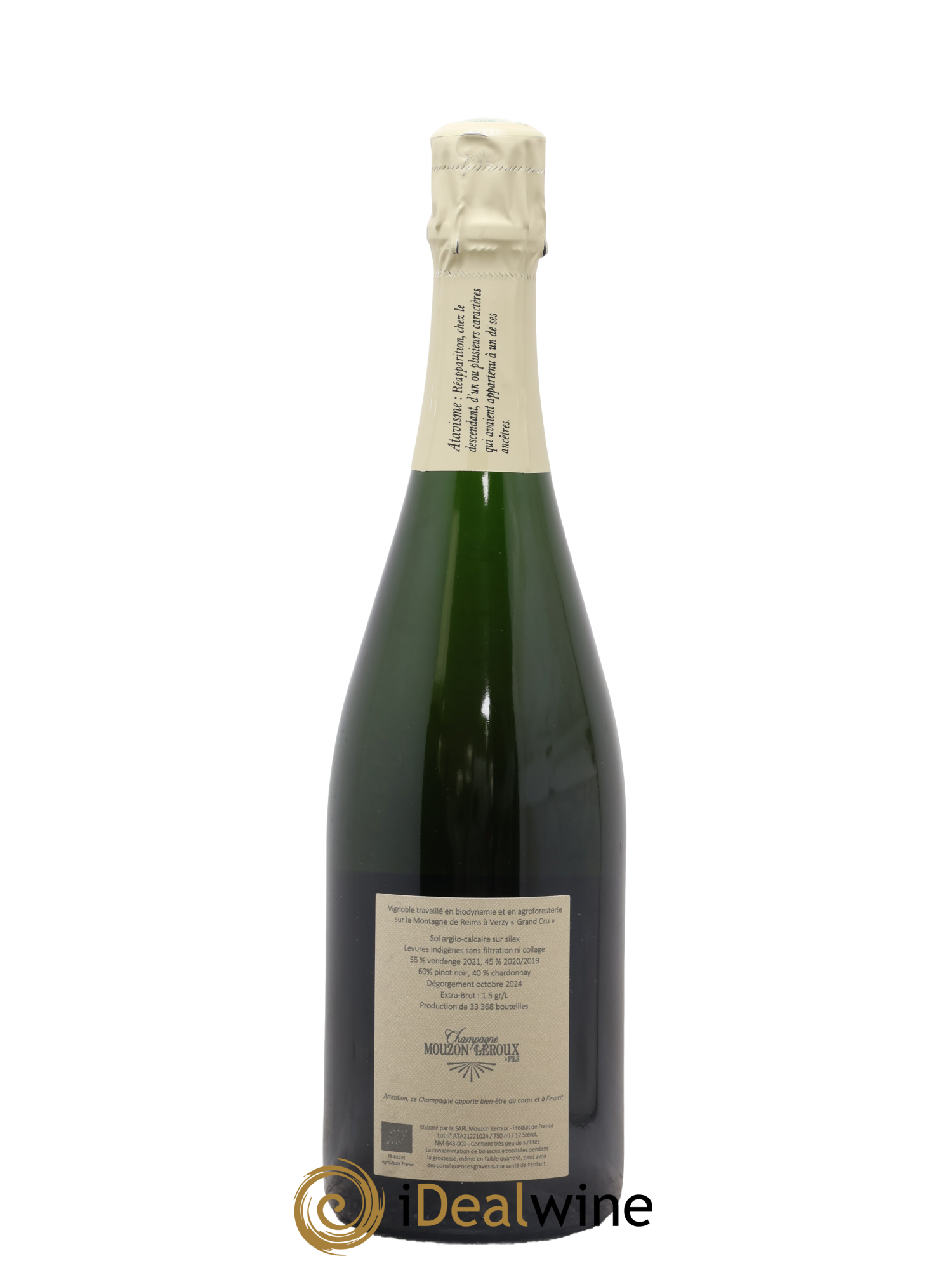 Champagne Grand Cru Extra Brut Verzy L'Atavique Mouzon Leroux - Posten von 1 Flasche - 1