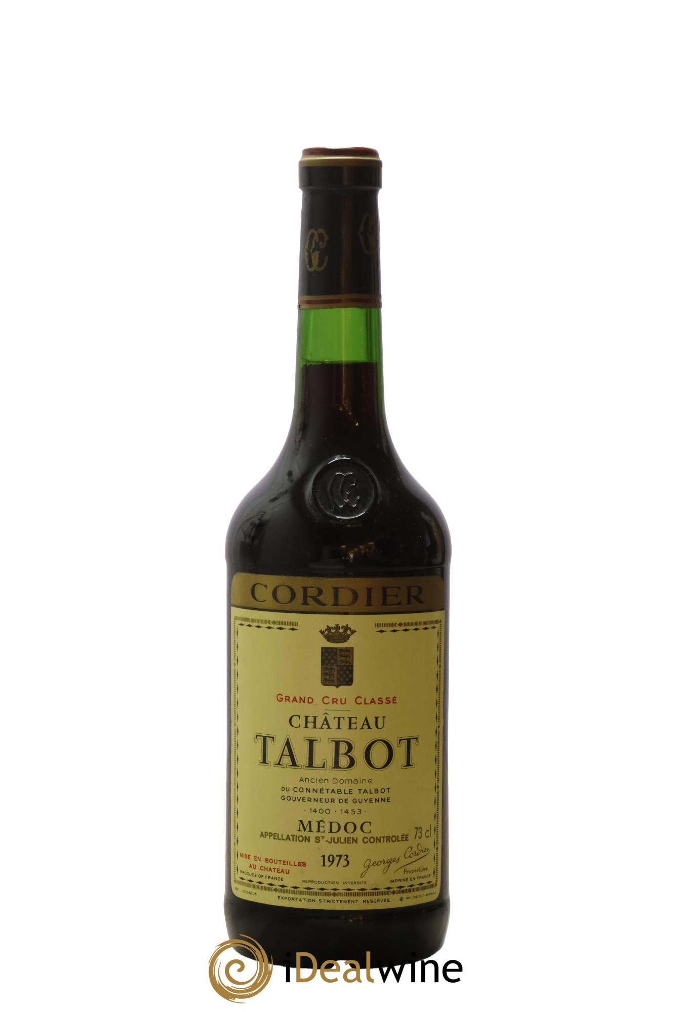 Château Talbot 4ème Grand Cru Classé 1973 - Lot of 1 bottle - 0