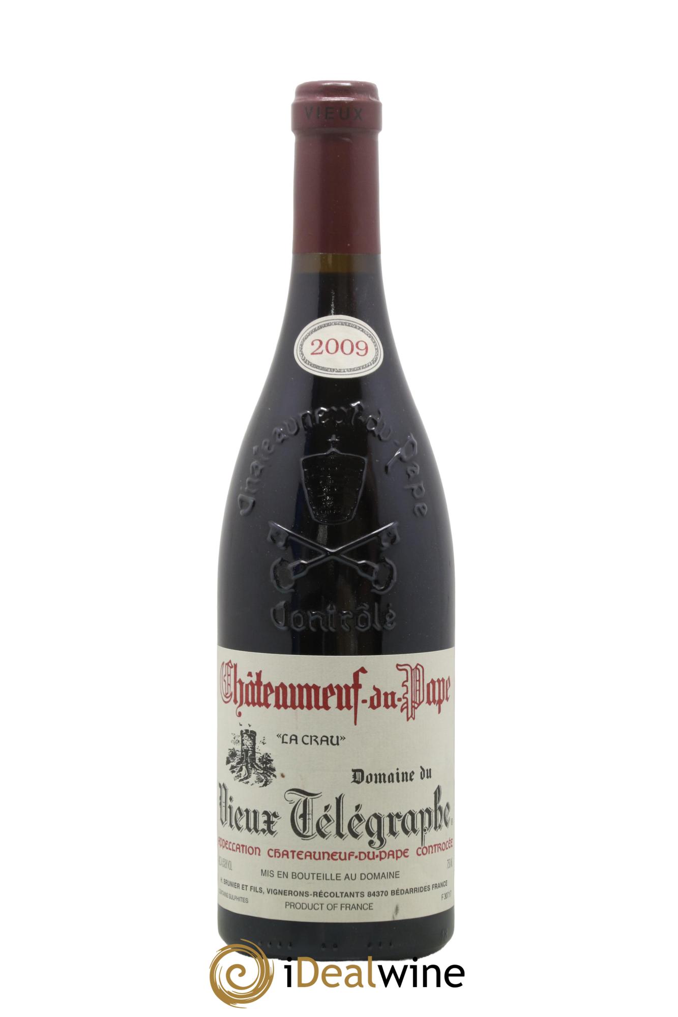 Châteauneuf-du-Pape Vieux Télégraphe (Domaine du) Vignobles Brunier 2009 - Posten von 1 Flasche - 0