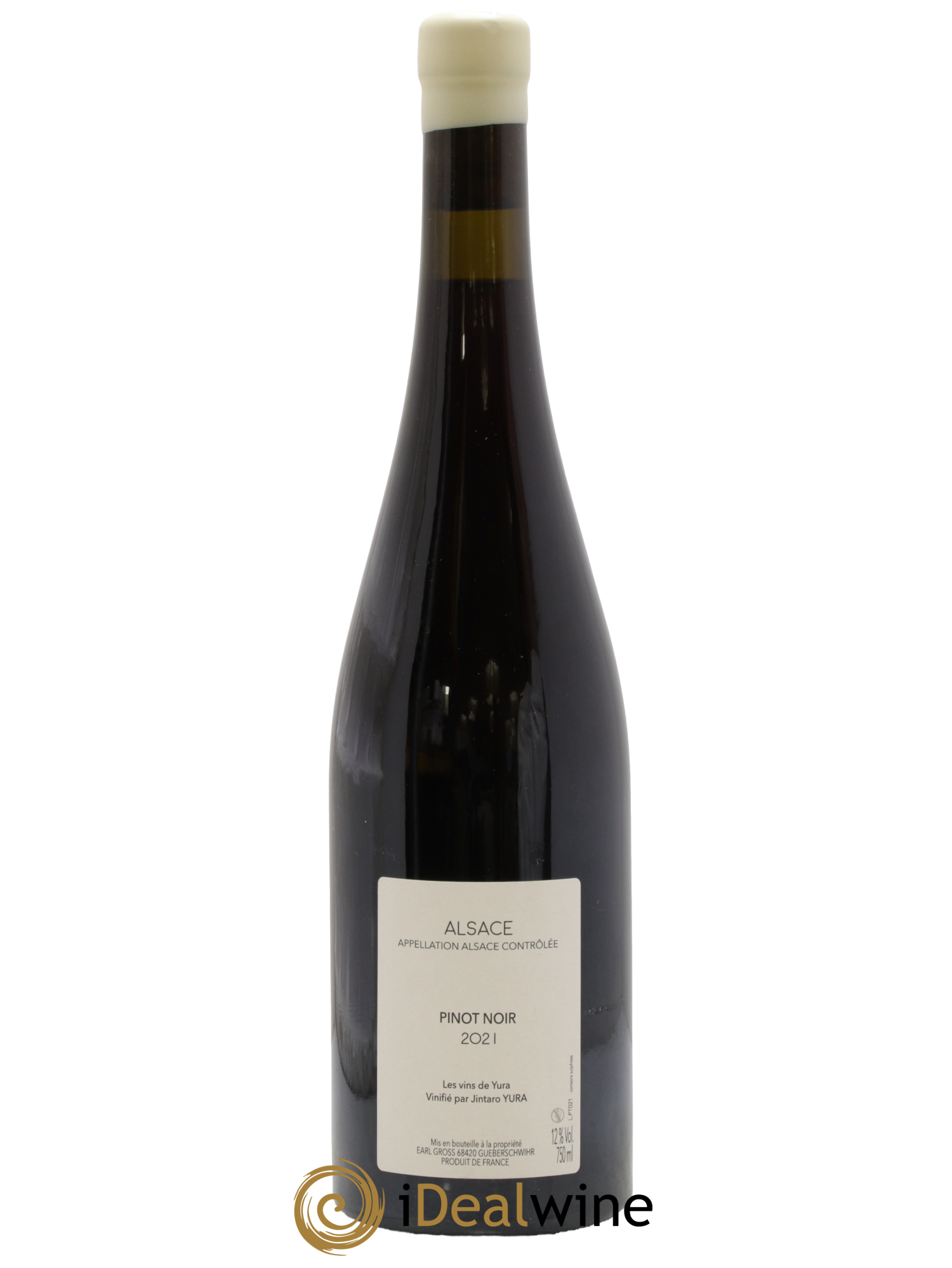 Alsace Pinot Noir La partie et le tout Jintaro Yura 2021 - Lot de 1 bouteille - 1