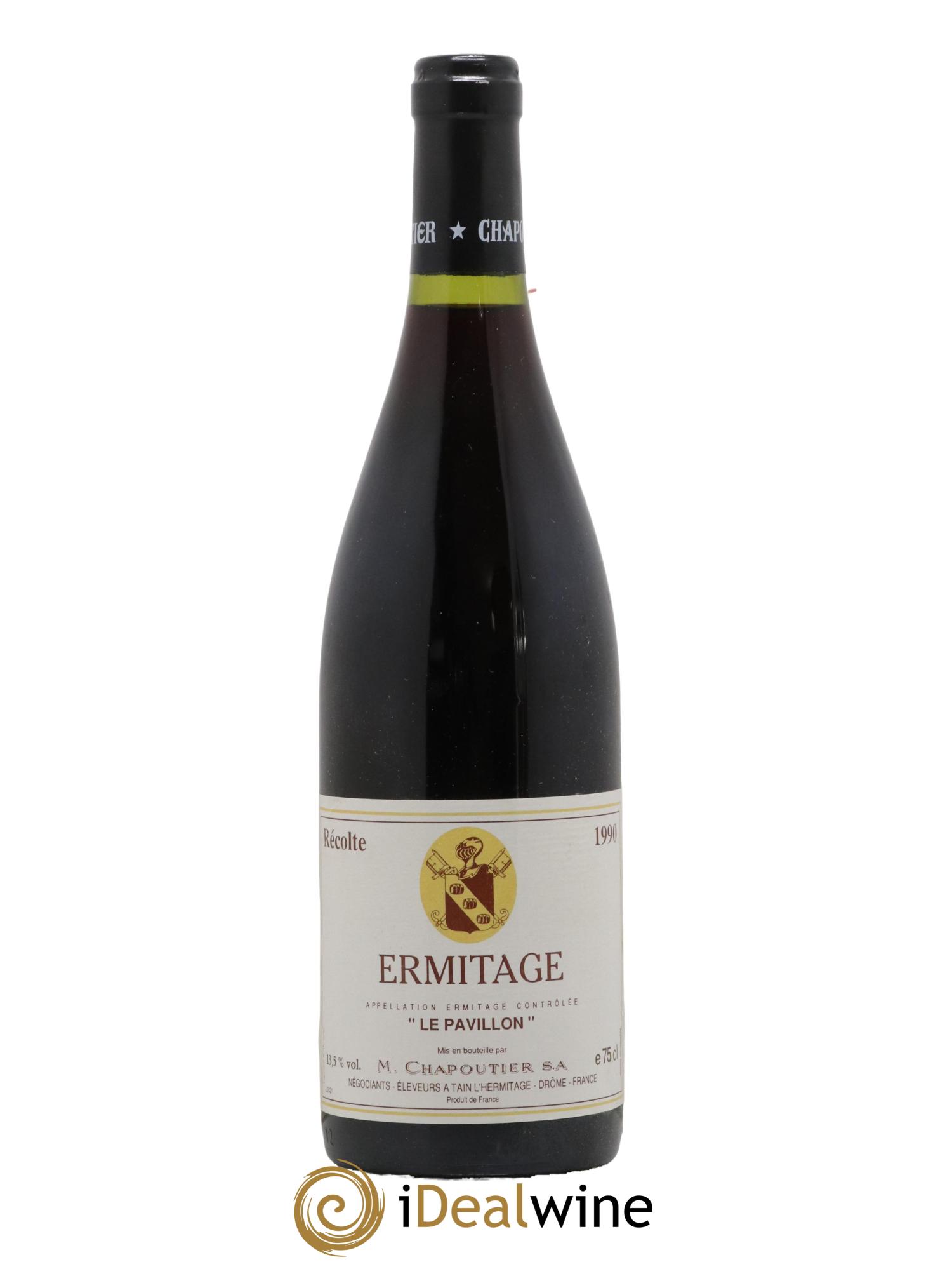 Hermitage Ermitage Le Pavillon Chapoutier 1990 - Lot de 1 bouteille - 0