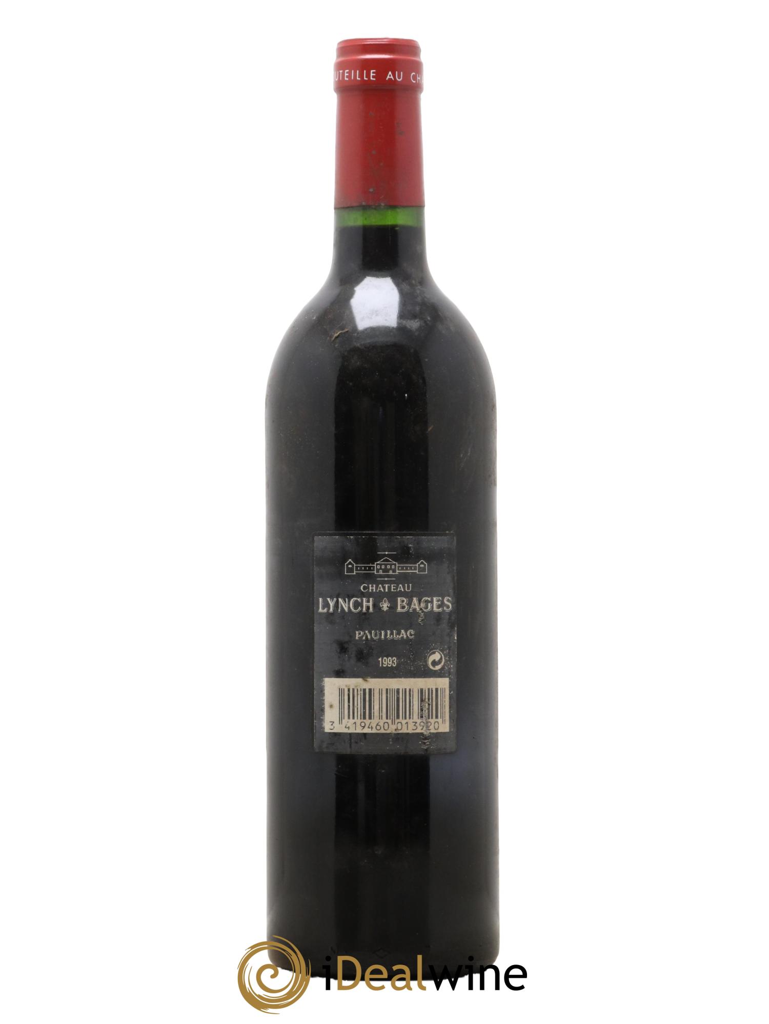 Château Lynch Bages 5ème Grand Cru Classé 1993 - Lot de 1 bouteille - 1