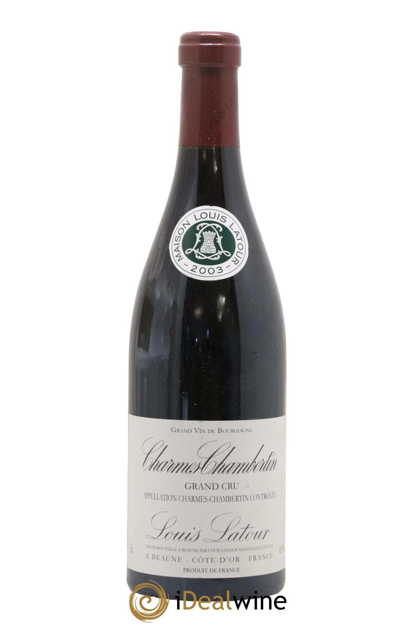Charmes-Chambertin Grand Cru Louis Latour 2003 - Posten von 1 Flasche - 0