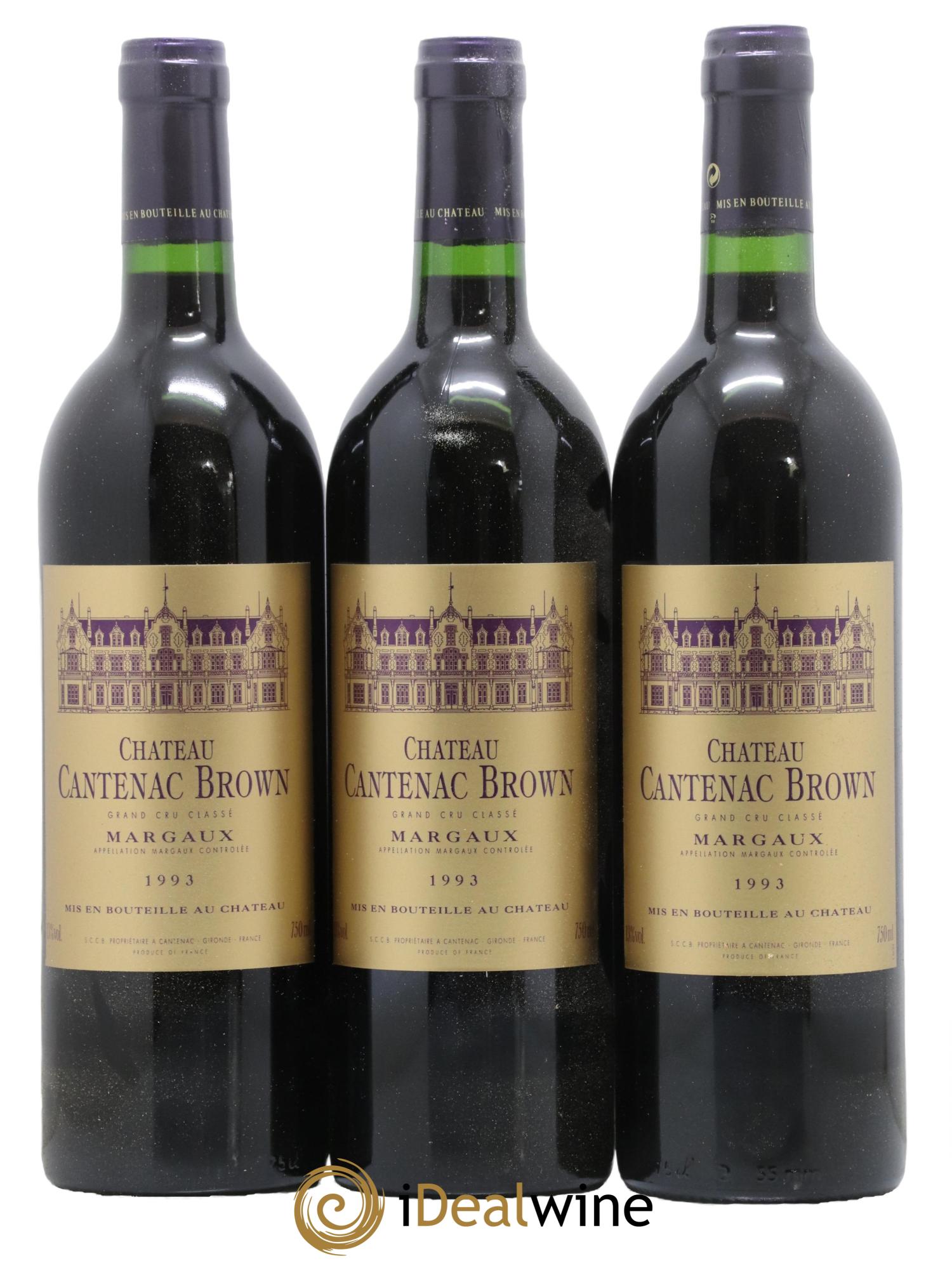 Château Cantenac Brown 3ème Grand Cru Classé 1993 - Lotto di 6 bottiglie - 2