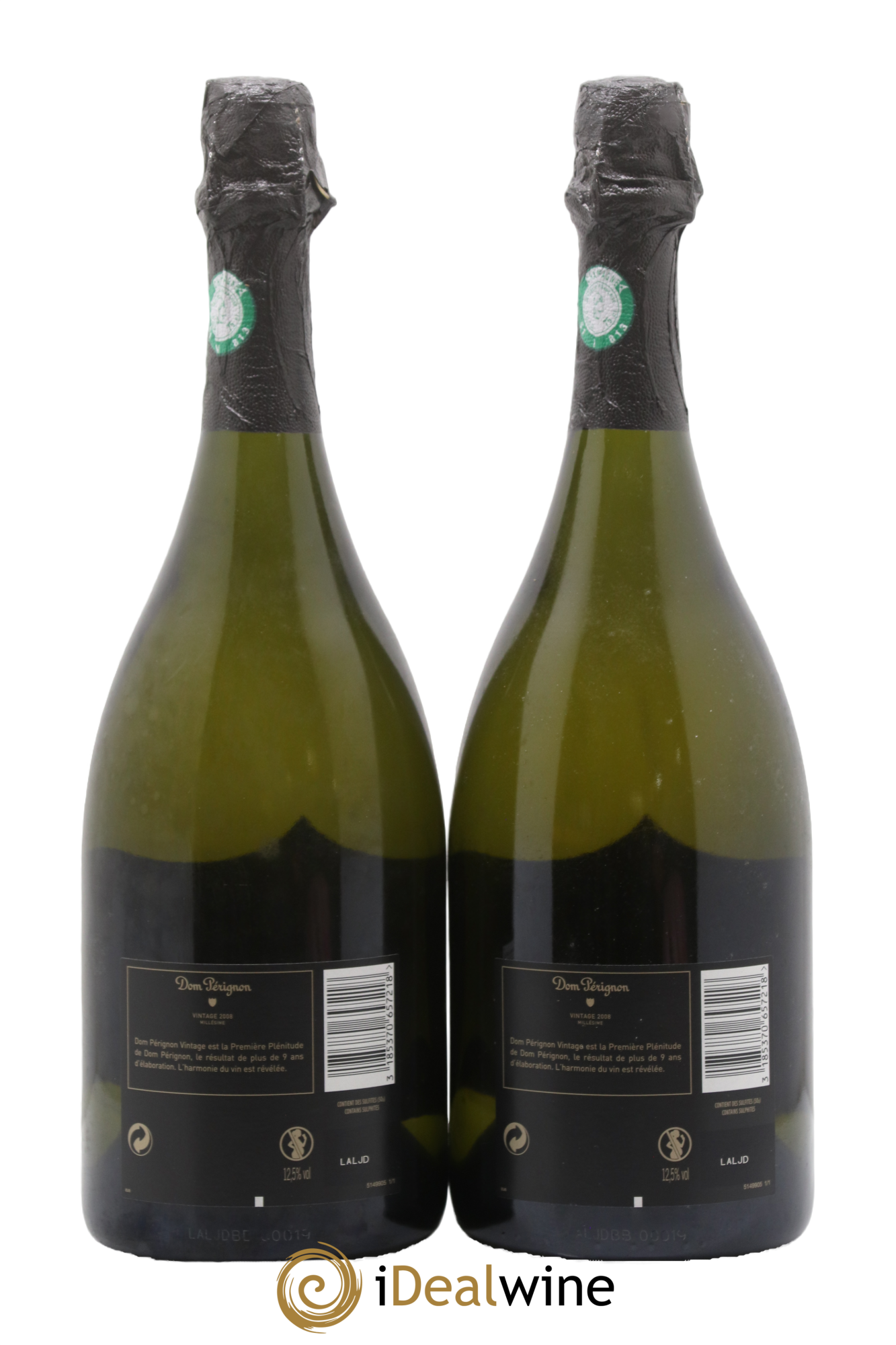 Brut Dom Pérignon 2008 - Lot of 2 bottles - 1