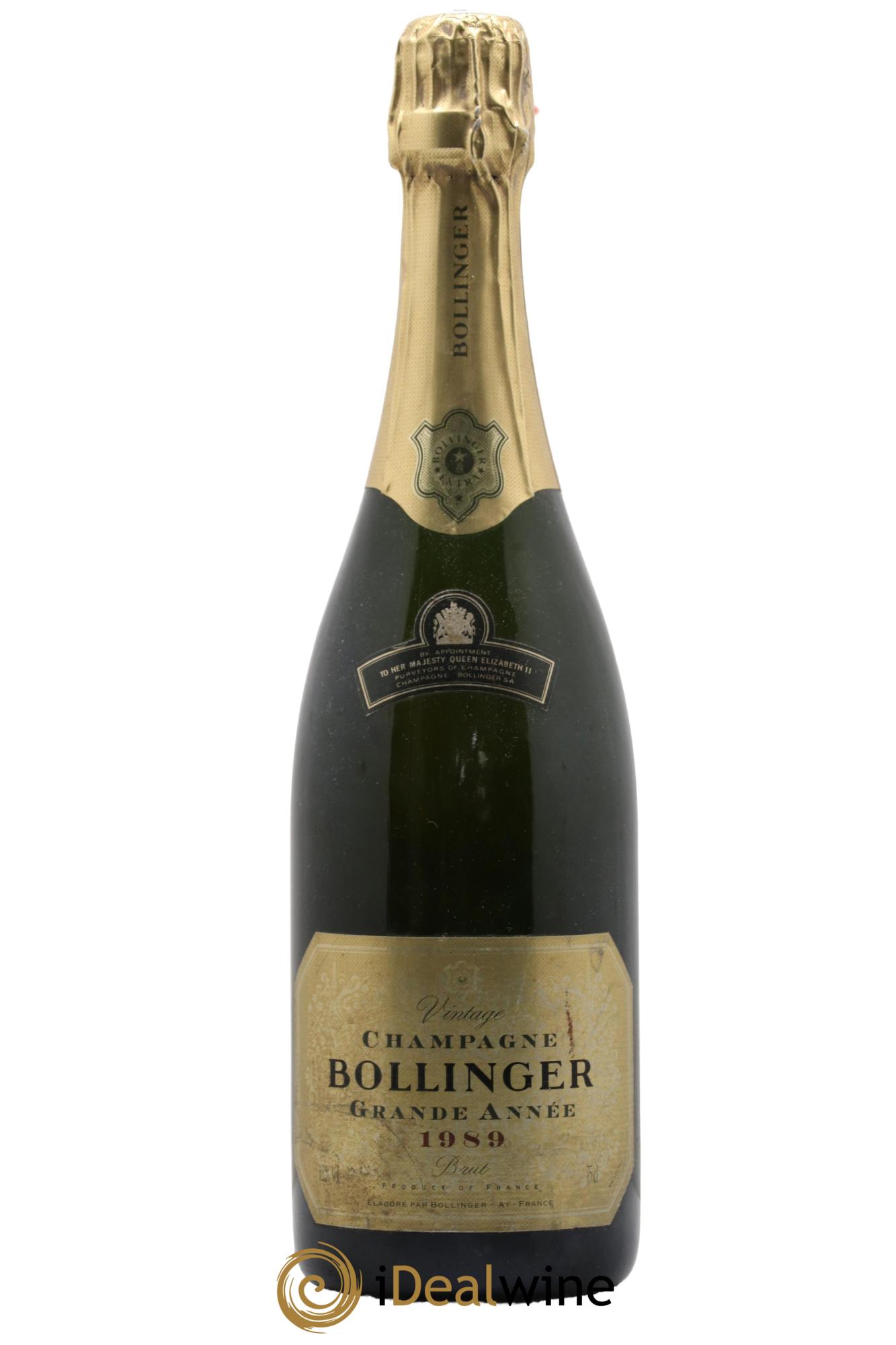 La Grande Année Brut Bollinger 1989 - Lot de 1 bouteille - 0