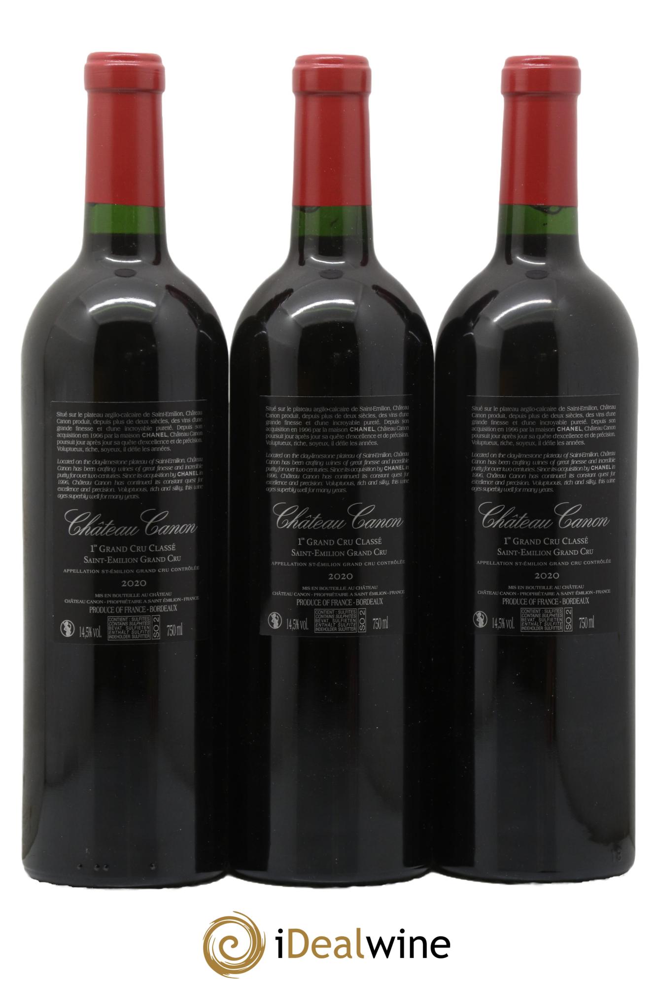 Château Canon 1er Grand Cru Classé B 2020 - Lot de 6 bouteilles - 4