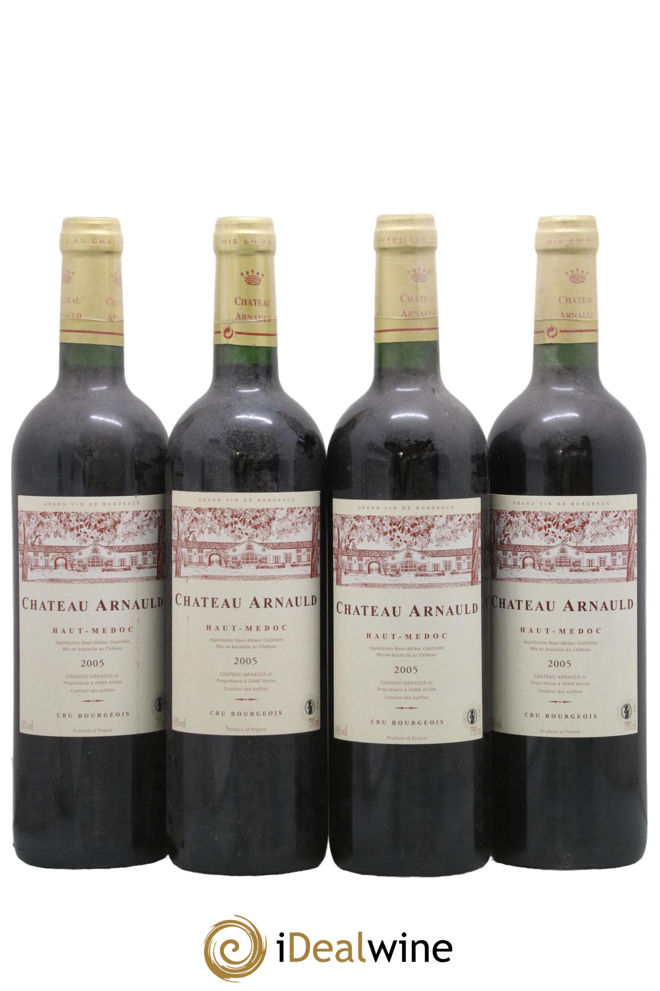 Château Arnauld Cru Bourgeois 2005 - Lotto di 4 bottiglie - 0