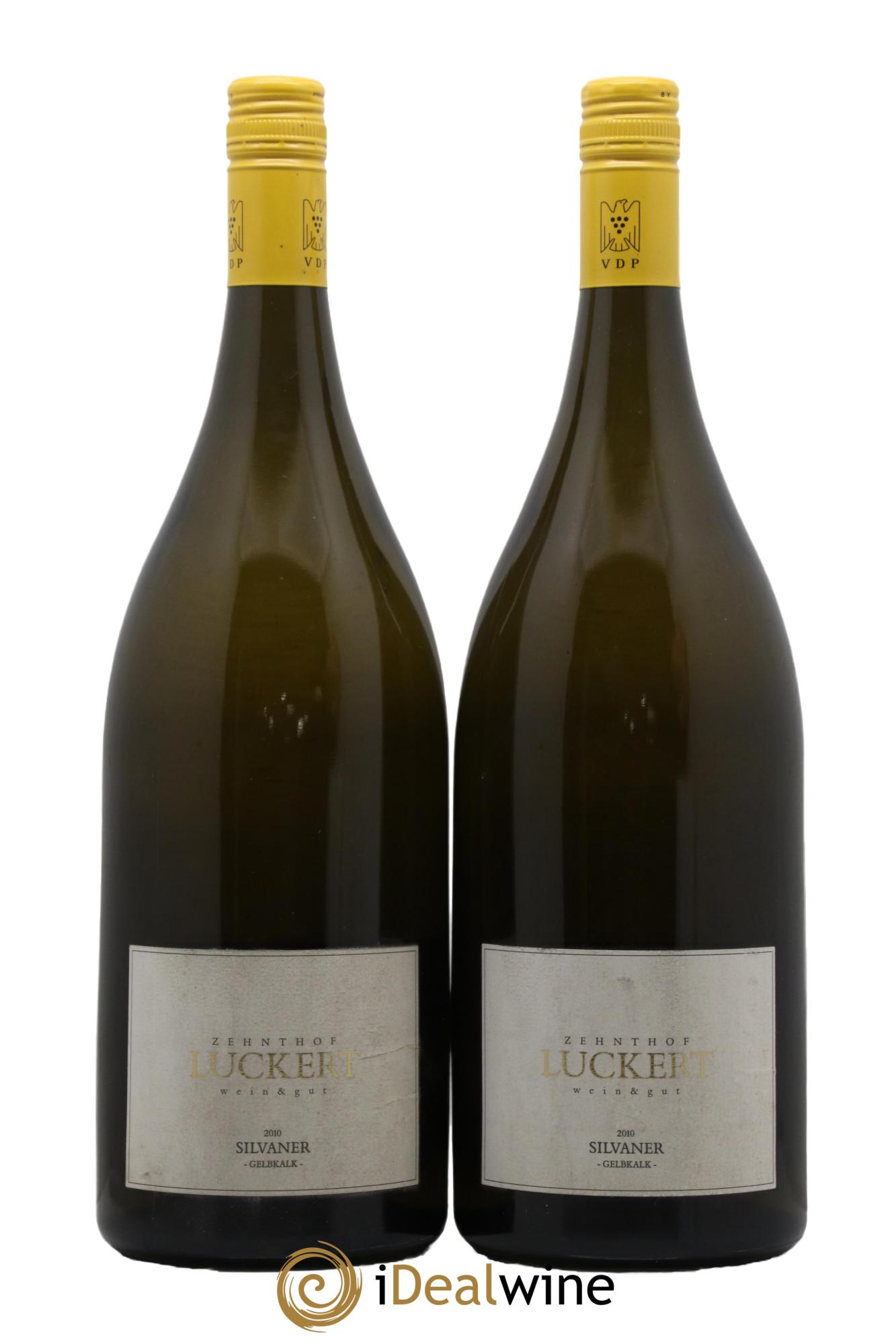 Allemagne Franken Silvaner Spatlese Trocken Gelbkalk Zehnthof Luckert Weingut 2010 - Lot de 2 magnums - 0
