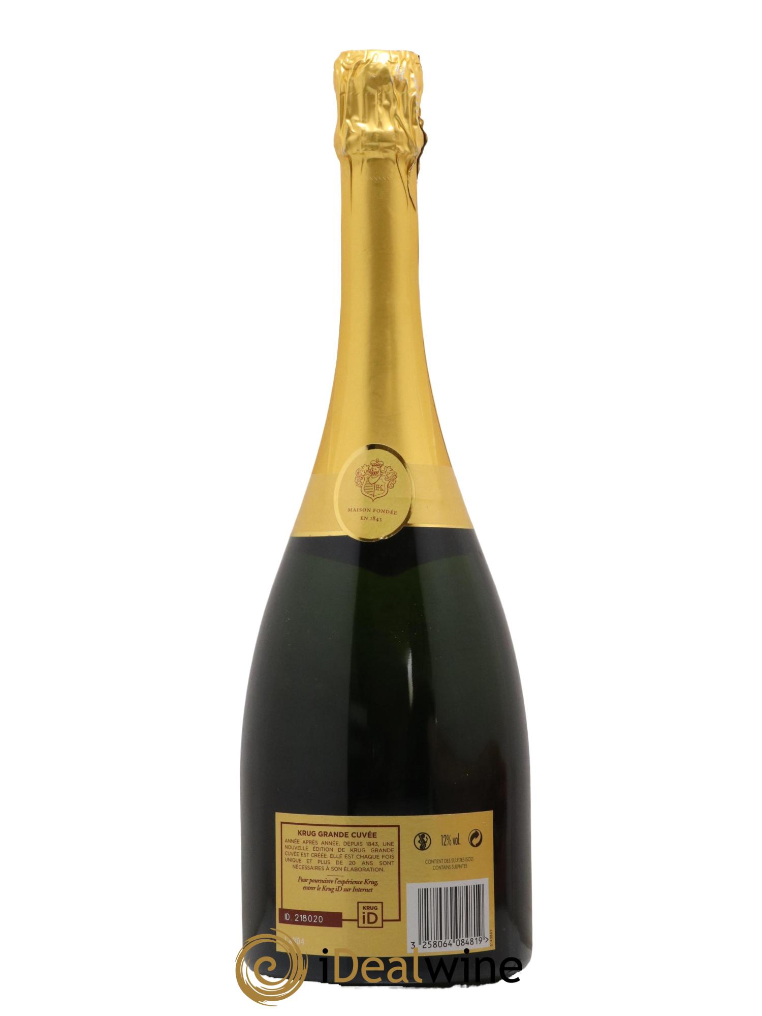 Grande Cuvée Brut Krug 167 ème Edition - Lot de 1 bouteille - 1
