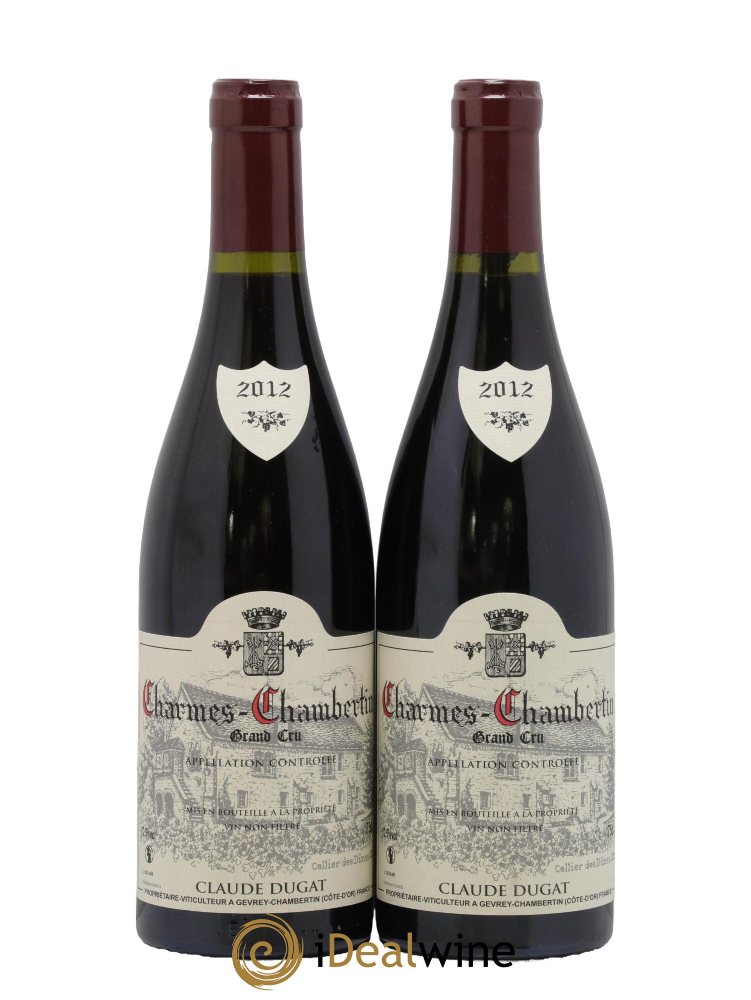 Charmes-Chambertin Grand Cru Claude Dugat 2012 - Lotto di 2 bottiglie - 0