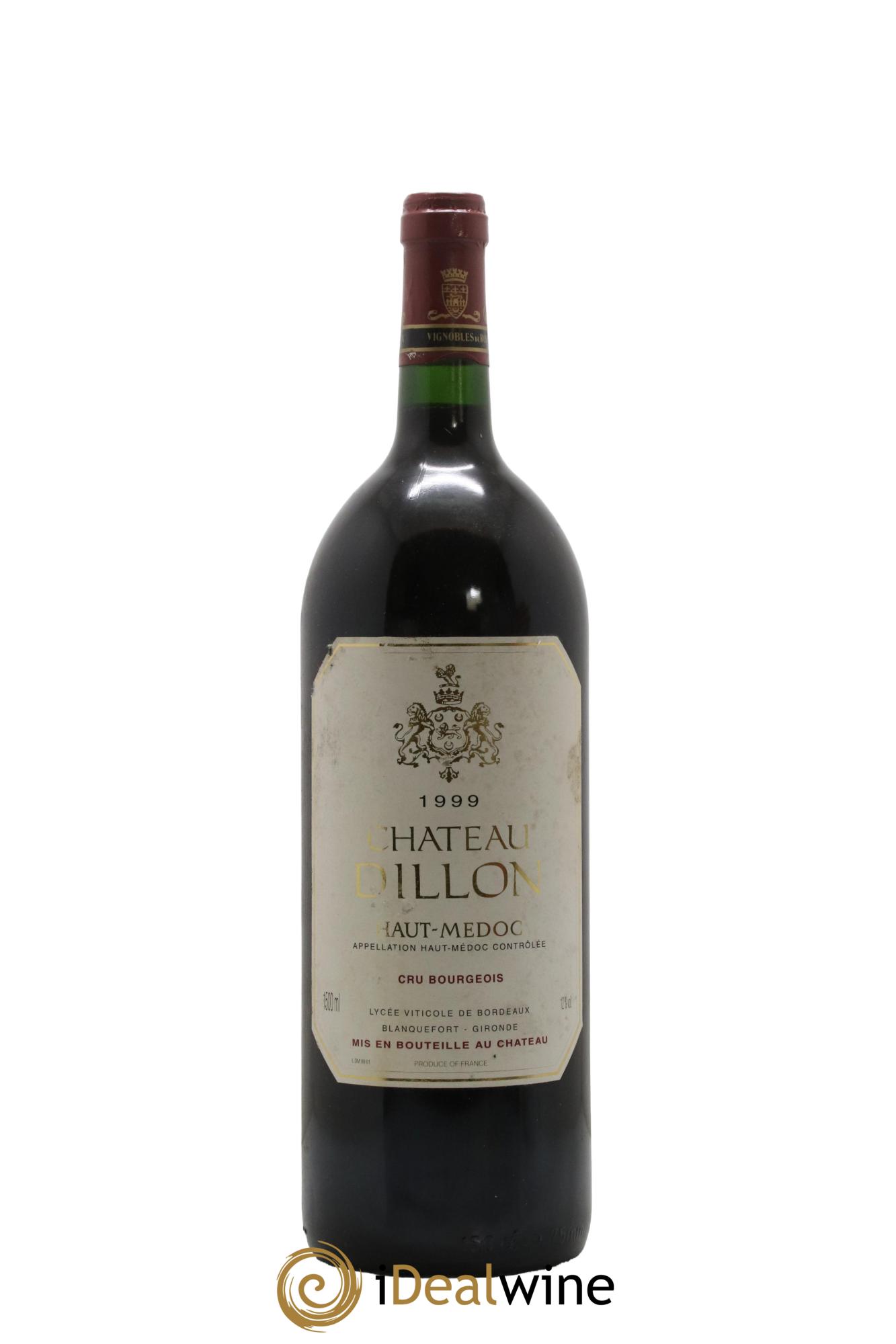 Château Dillon Cru Bourgeois 1999 - Lot de 1 magnum - 0