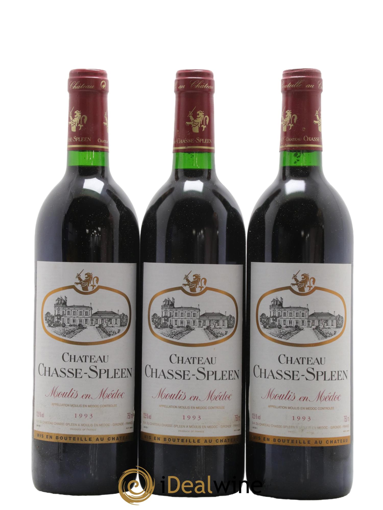 Château Chasse Spleen 1993 - Lot de 12 bouteilles - 4