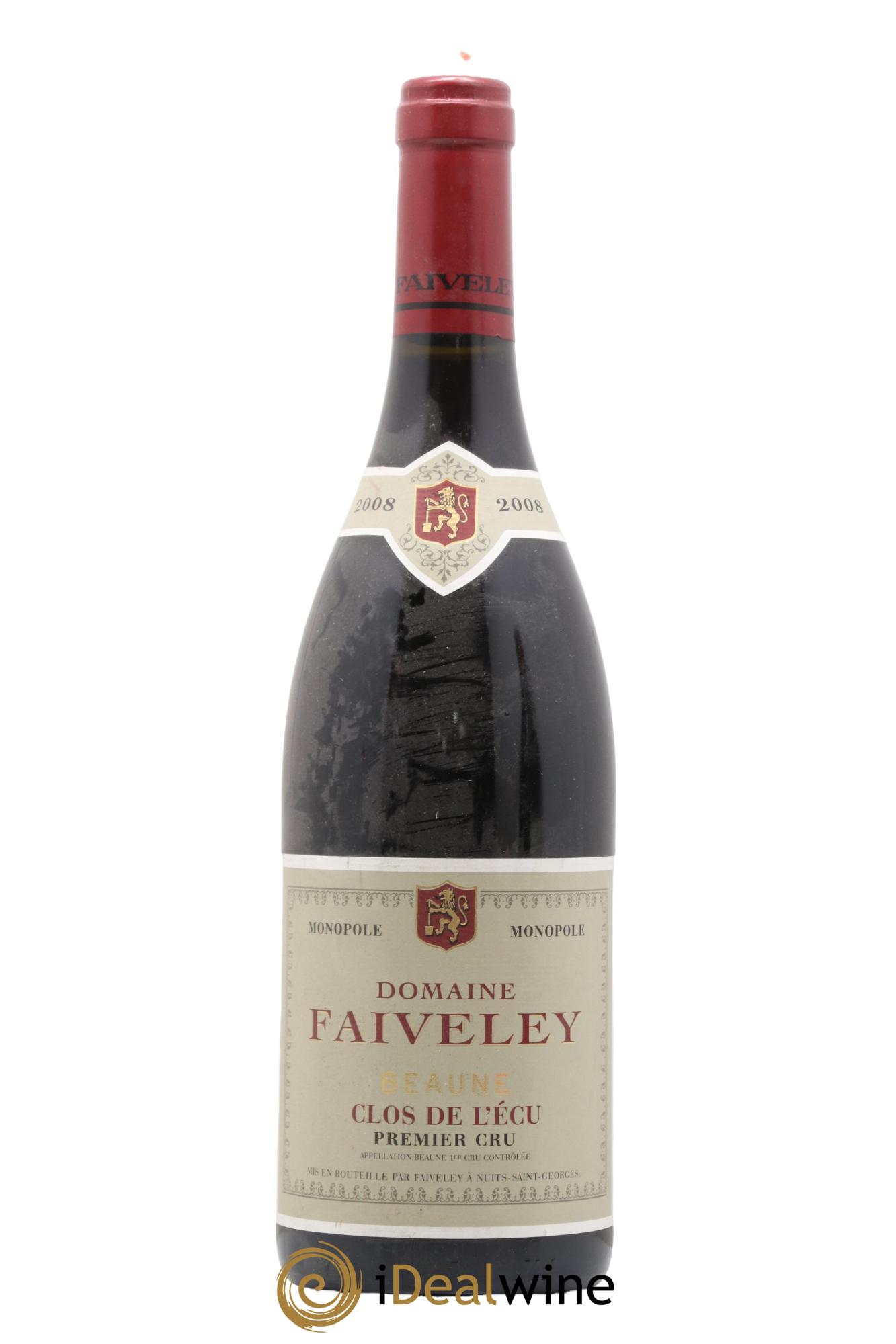 Beaune 1er Cru Clos de l'Ecu Faiveley 2008 - Lot de 1 bouteille - 0