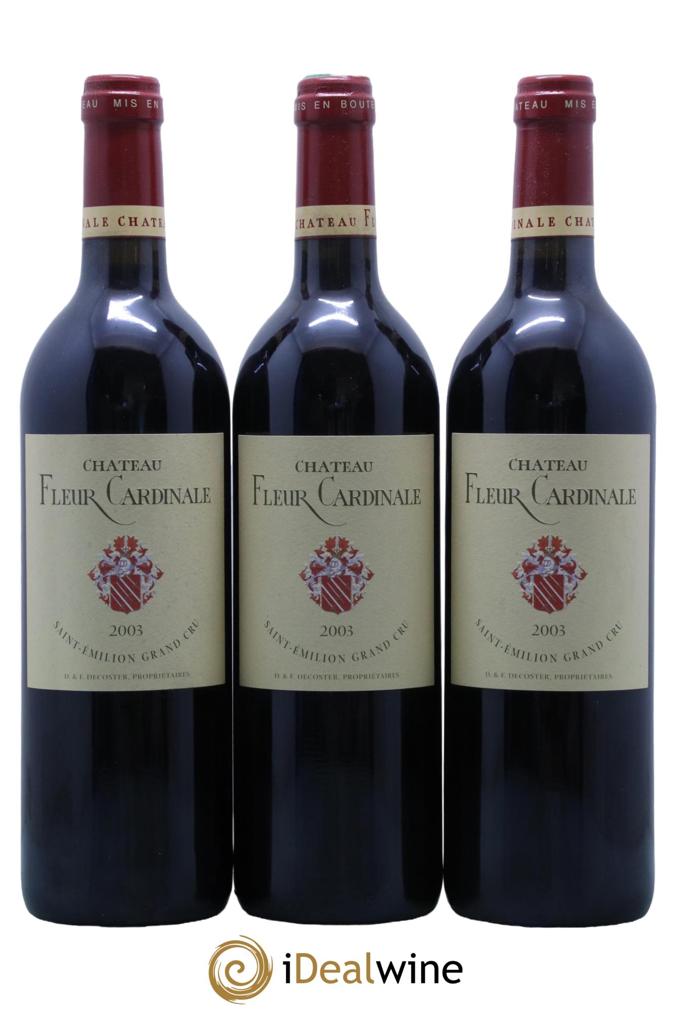 Château Fleur Cardinale Grand Cru Classé 2003 - Lot de 12 bouteilles - 1