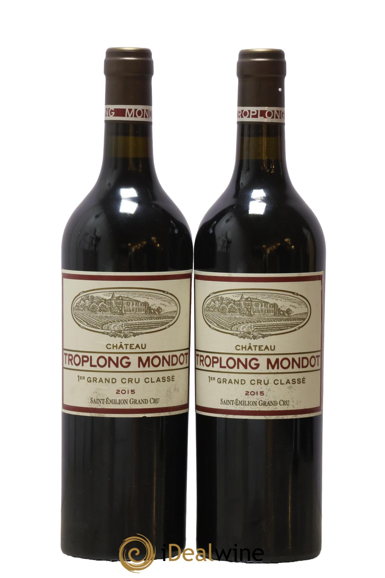 Château Troplong Mondot 1er Grand Cru Classé B 2015 - Lot de 2 bouteilles - 0