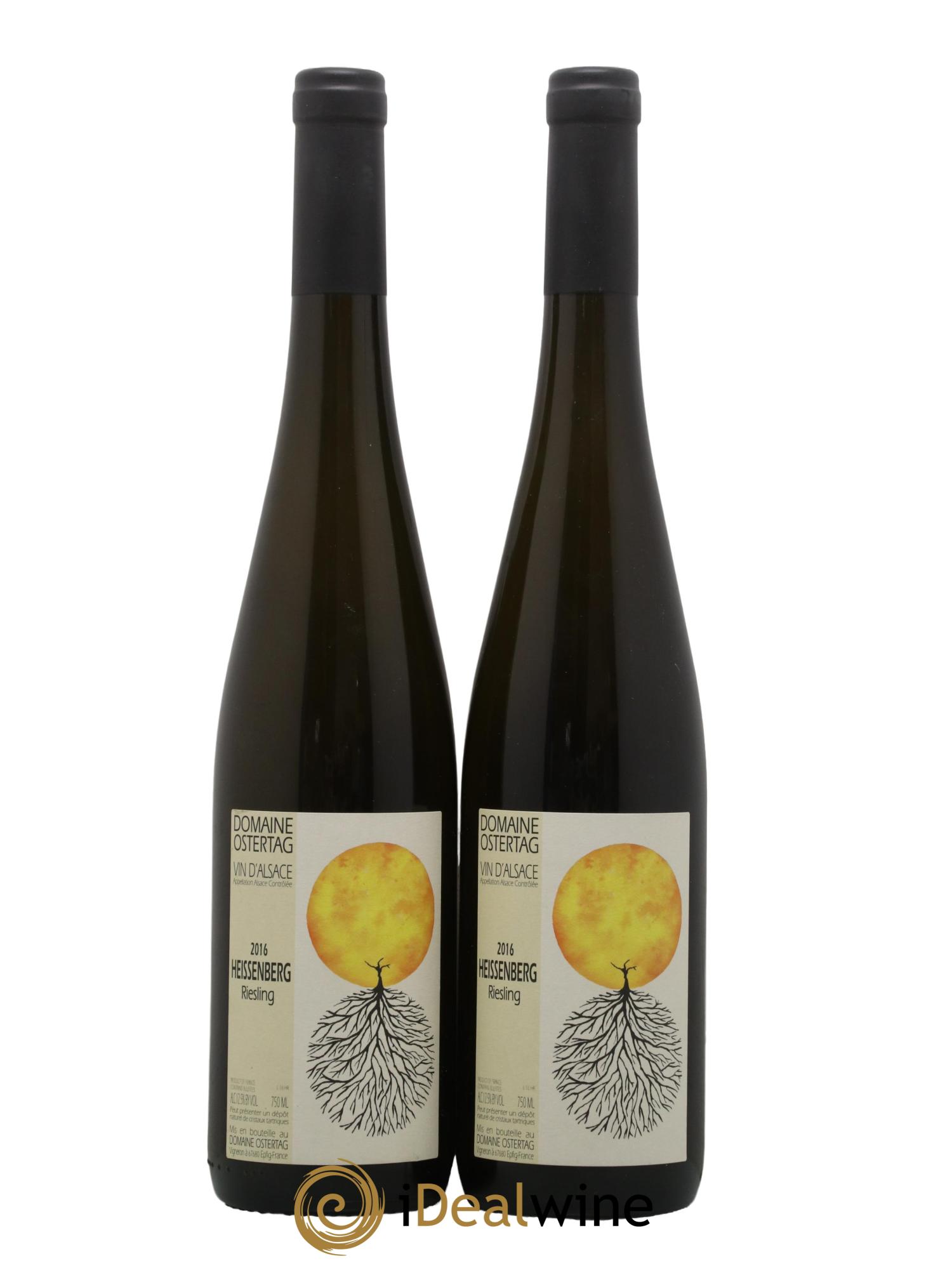 Alsace Riesling Heissenberg Ostertag (Domaine) 2016 - Lot de 2 bouteilles - 0