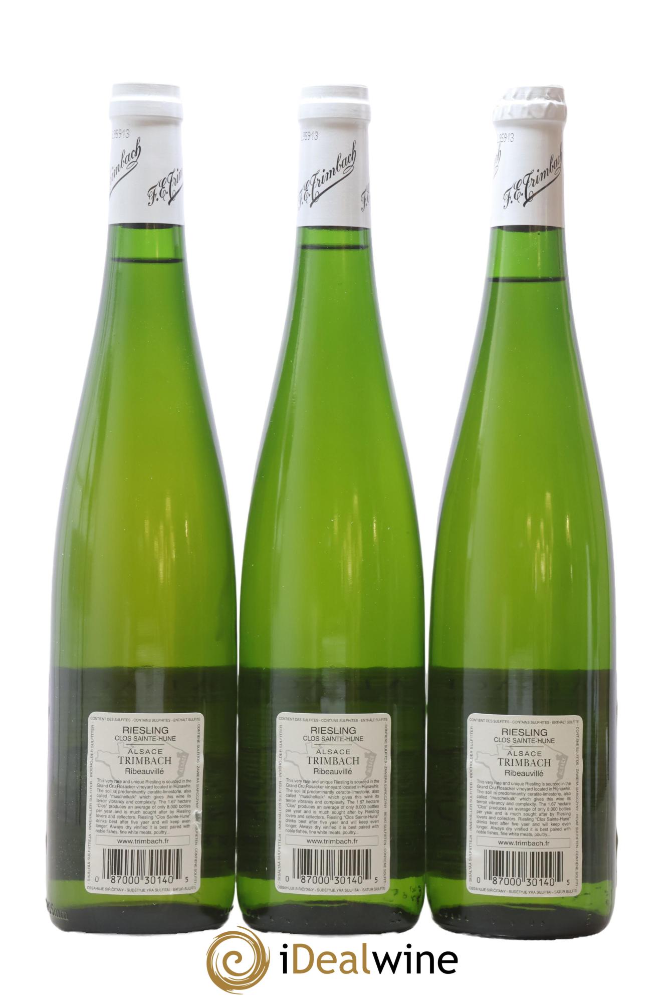Alsace Riesling Clos Sainte-Hune Trimbach (Domaine) 2009 - Lot de 3 bouteilles - 1