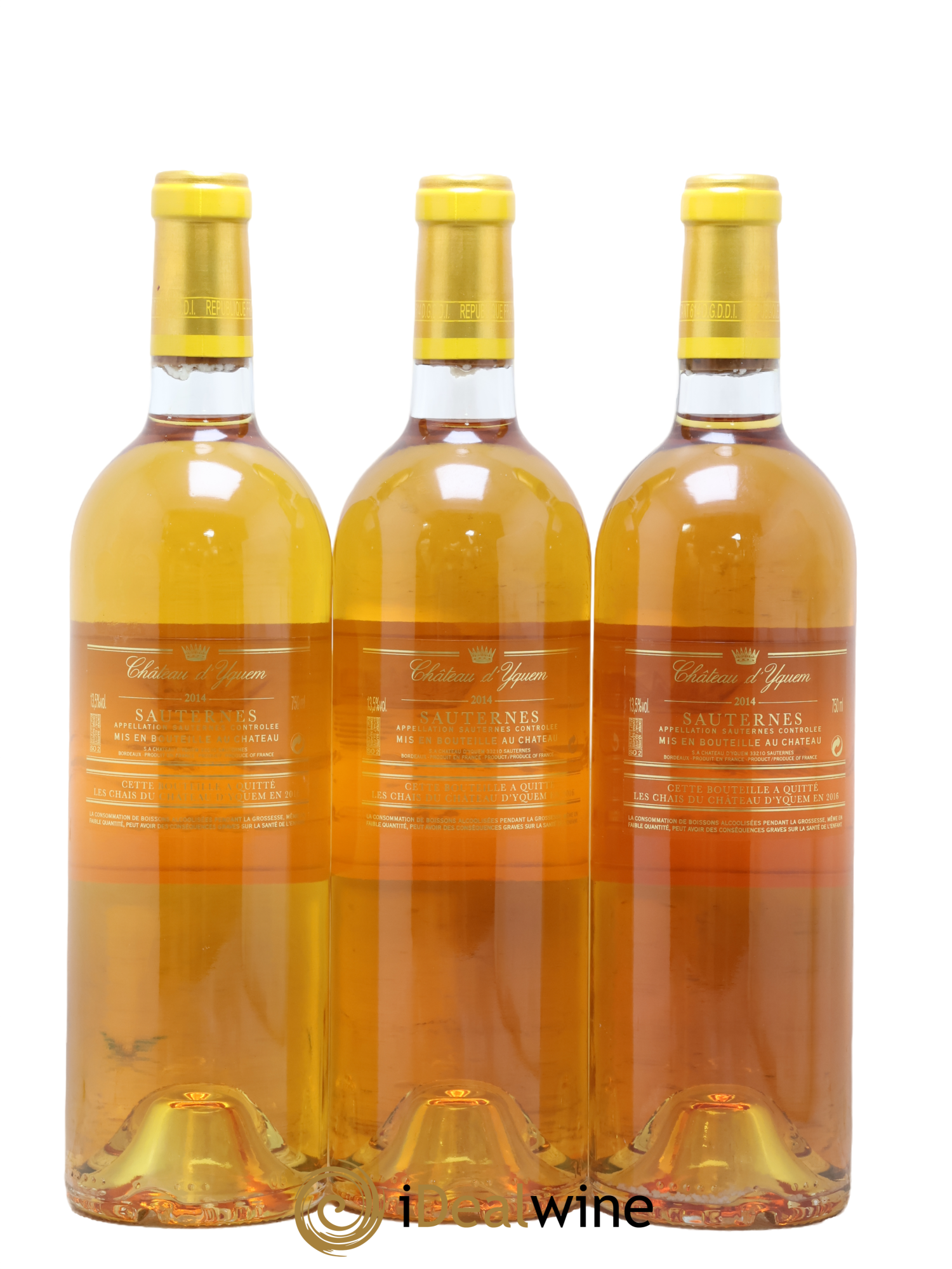 Château d' Yquem 1er Cru Classé Supérieur 2014 - Lot de 3 bouteilles - 1