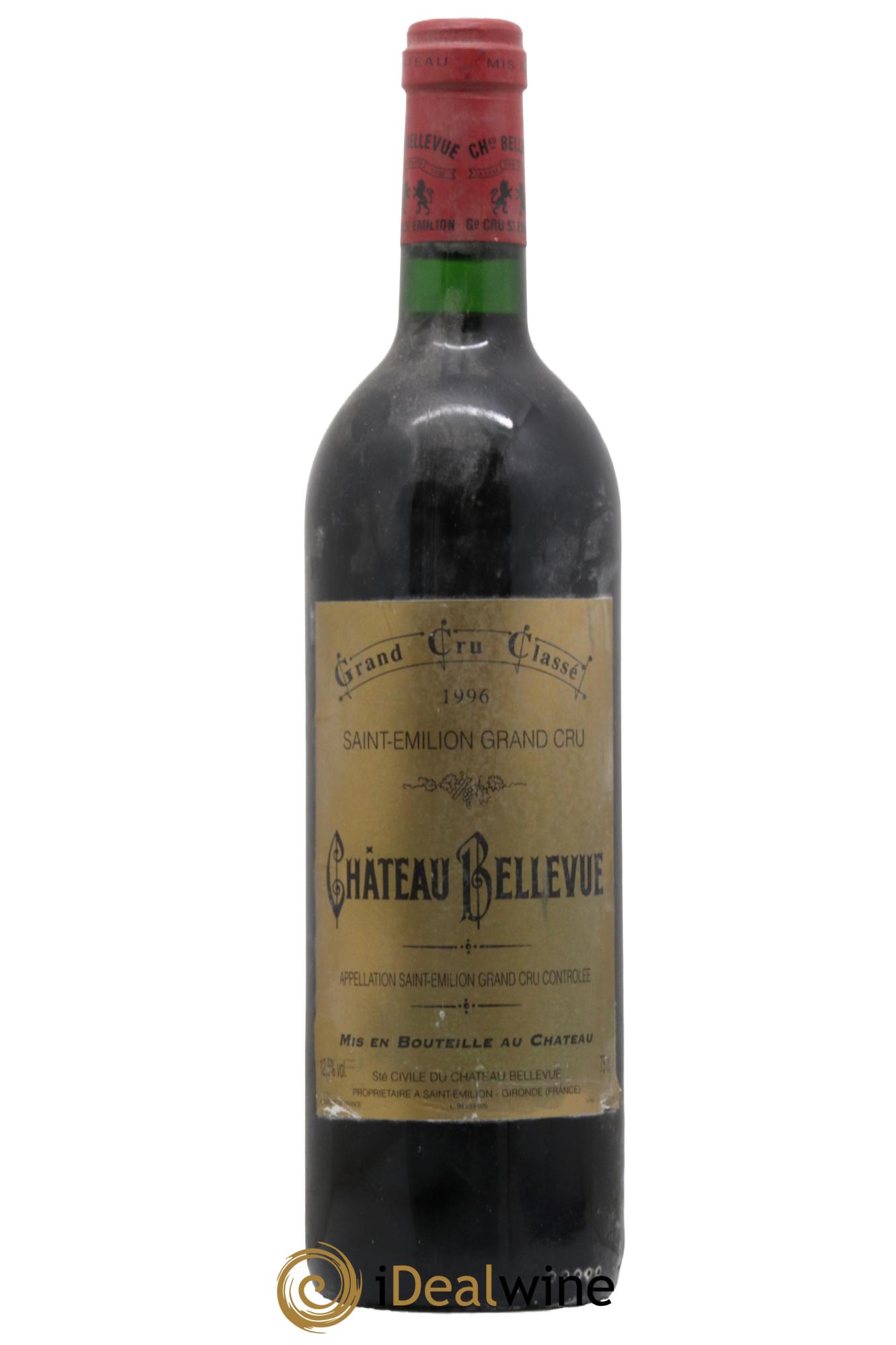 Château Bellevue Grand Cru Classé 1996 - Lot de 1 bouteille - 0