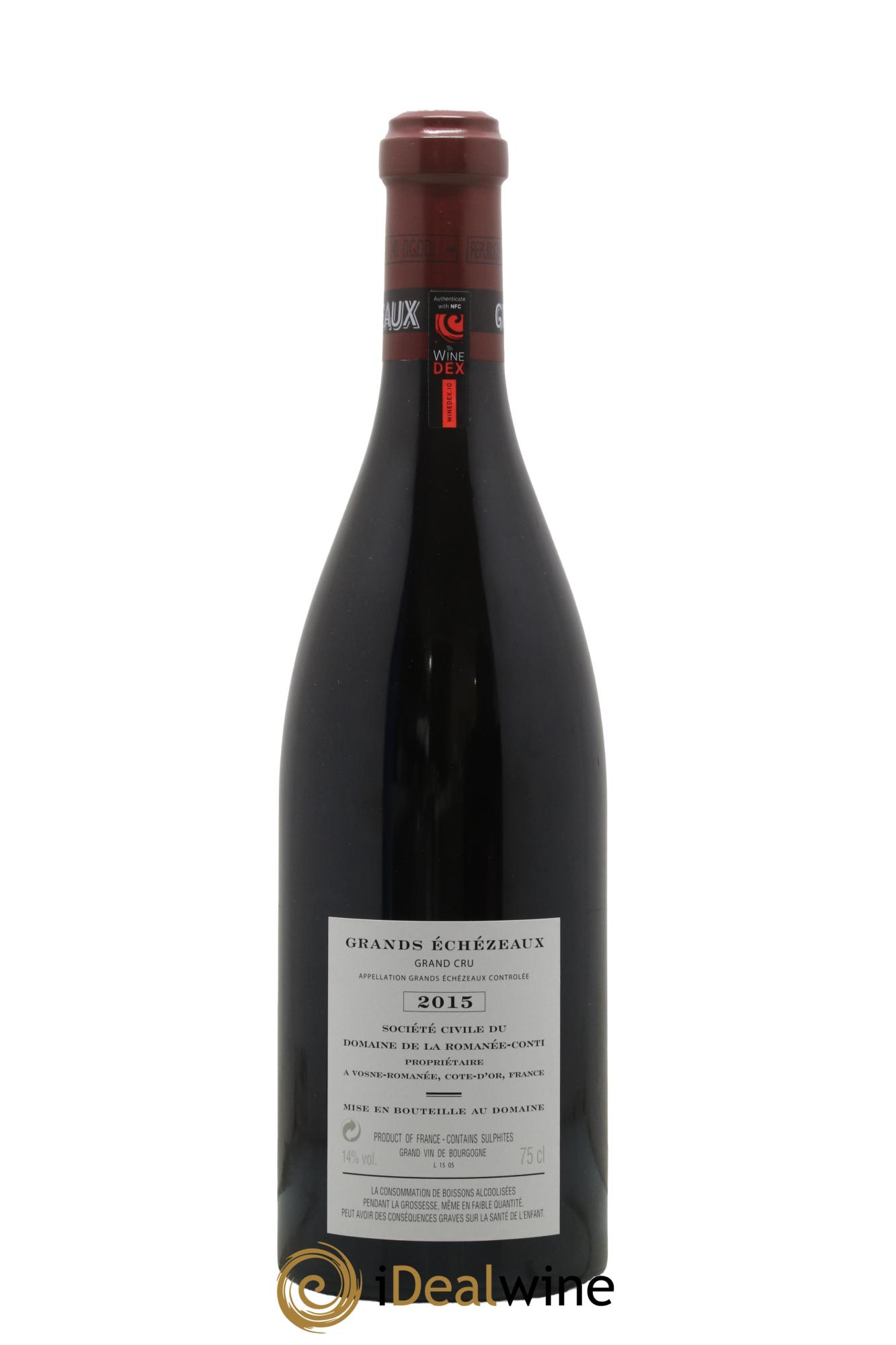 Grands-Echezeaux Grand Cru Domaine de la Romanée-Conti 2015 - Lotto di 1 bottiglia - 1